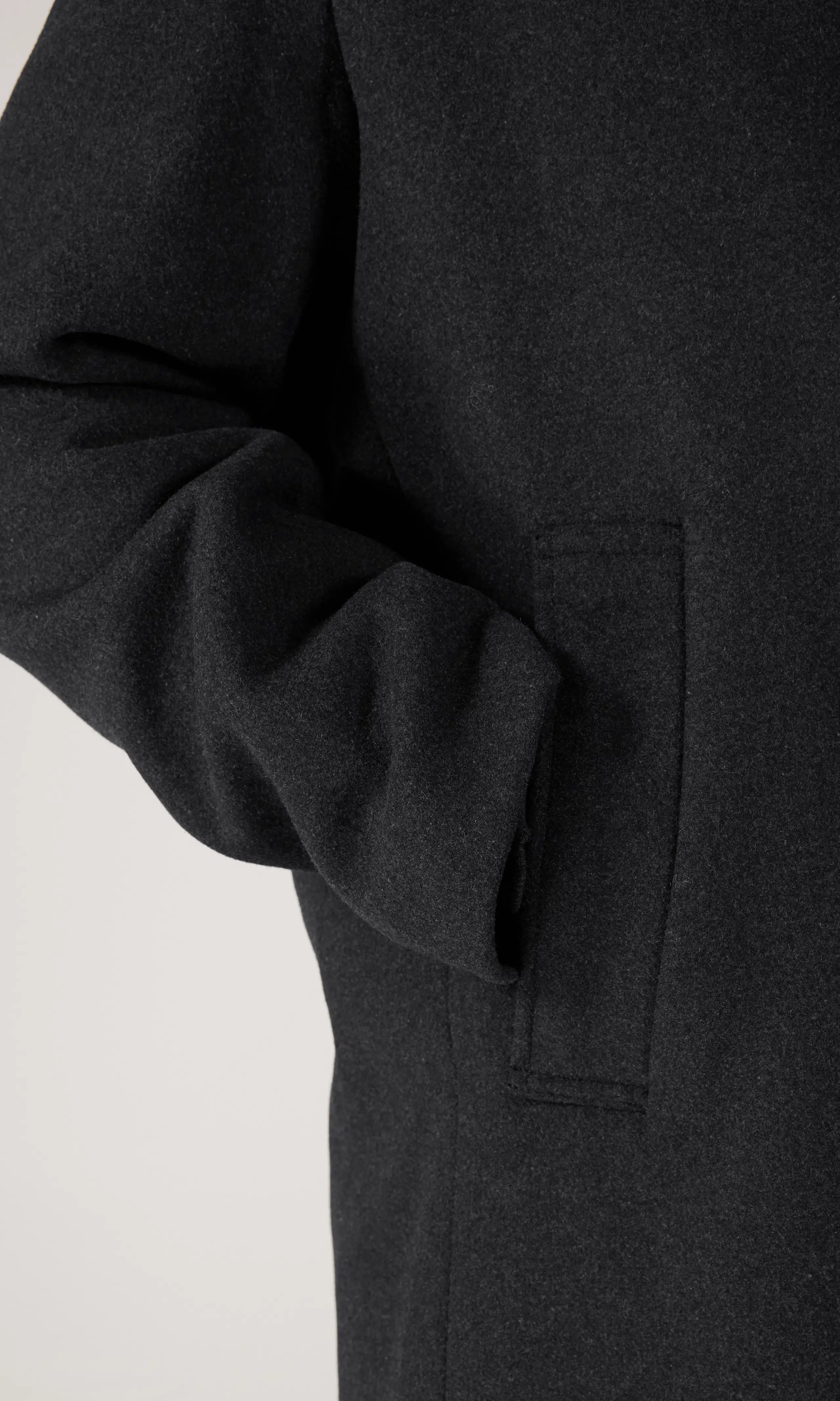 Wool Frakk. Detail 2. Model.
