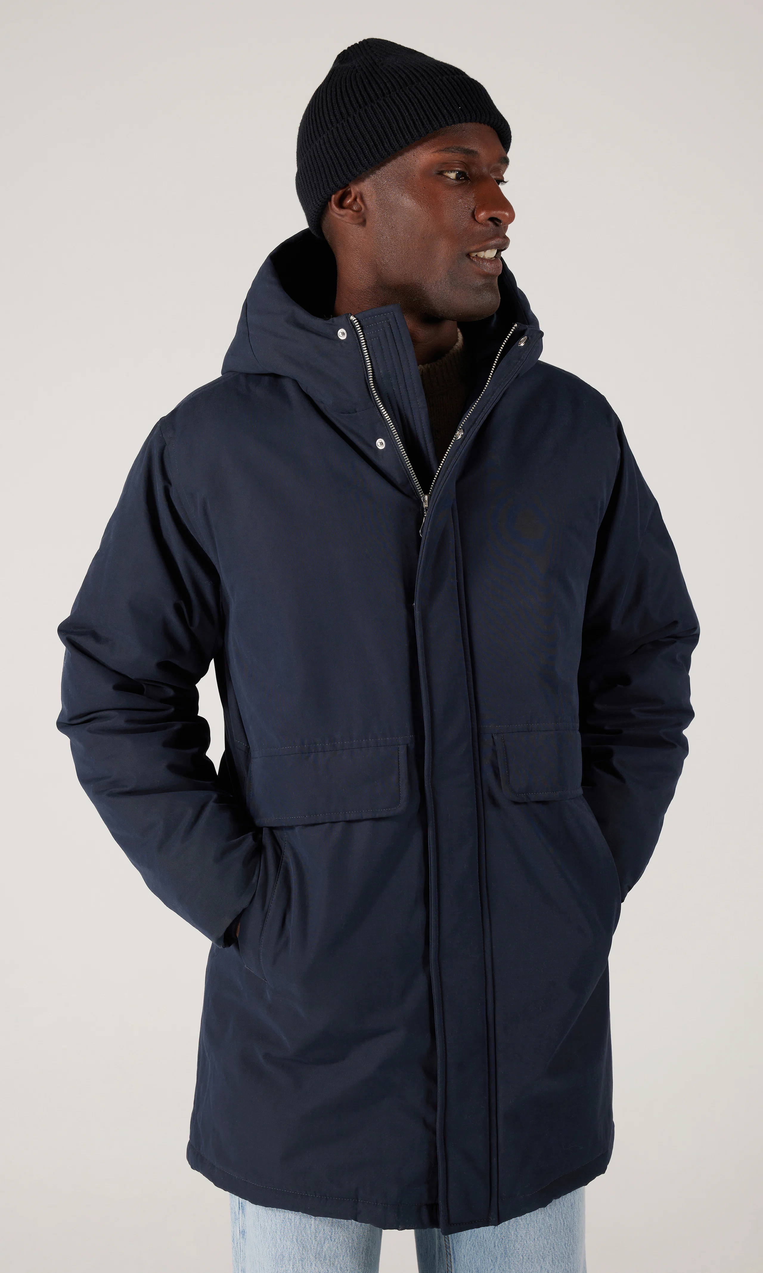 Parkatakki. Front. Model.