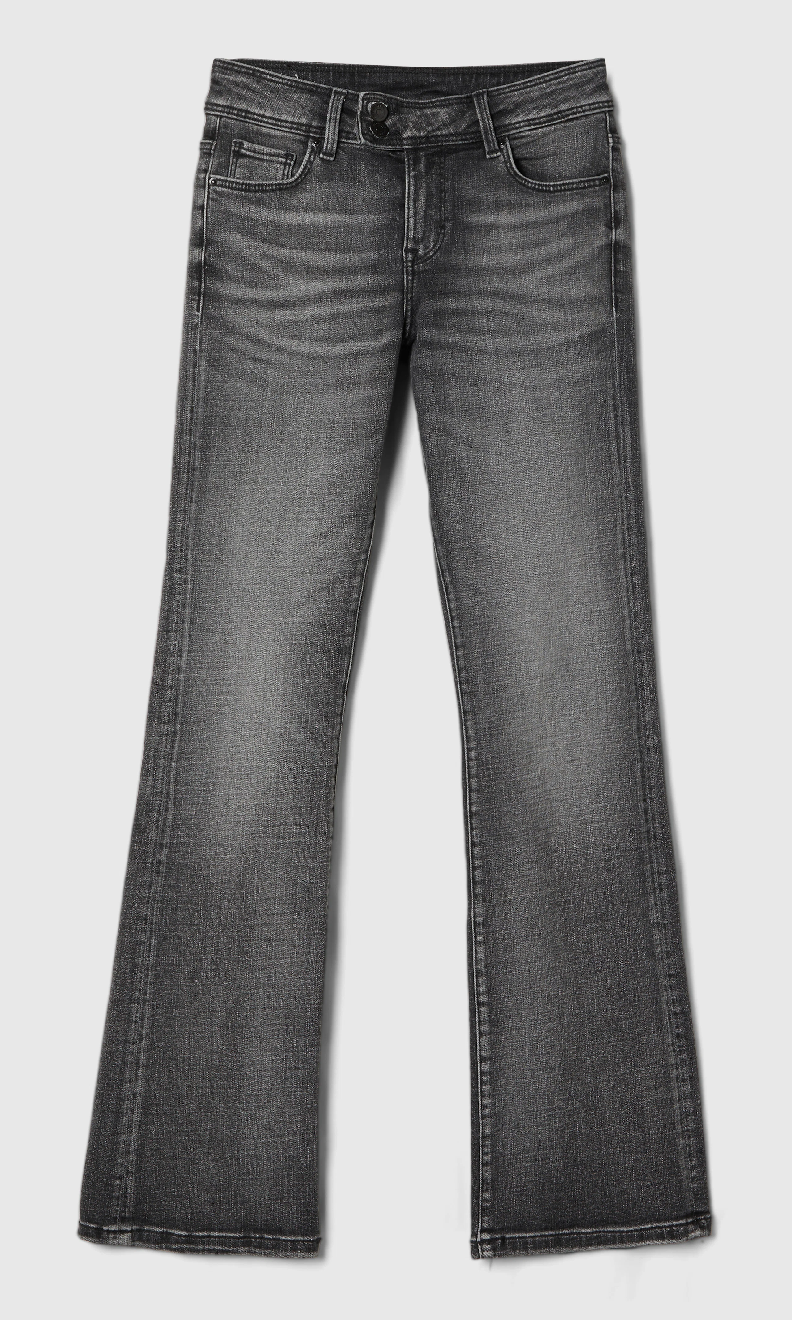 Boot Jeans. Front. Flat.