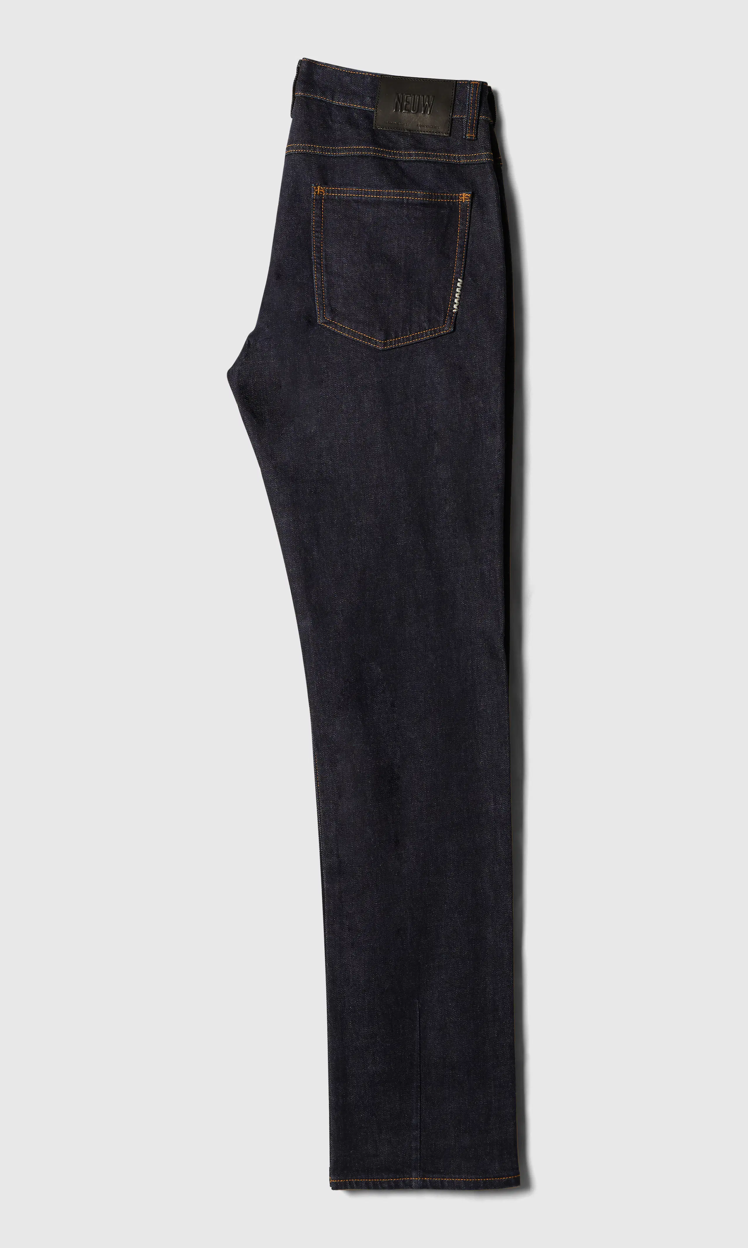 Lou Straight Jeans. Back. Flat.