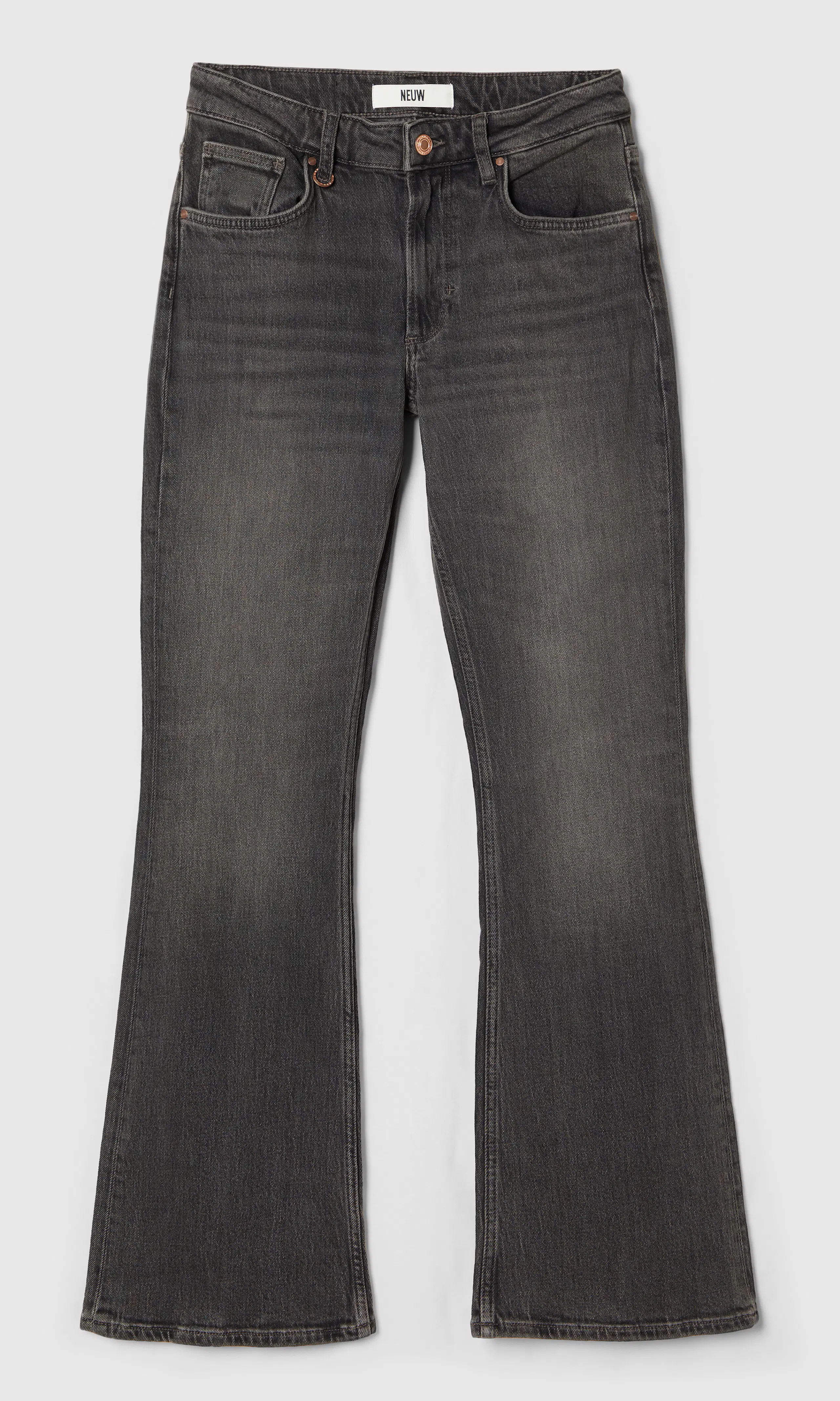 Kara Boot Svart Jeans. Front. Flat.
