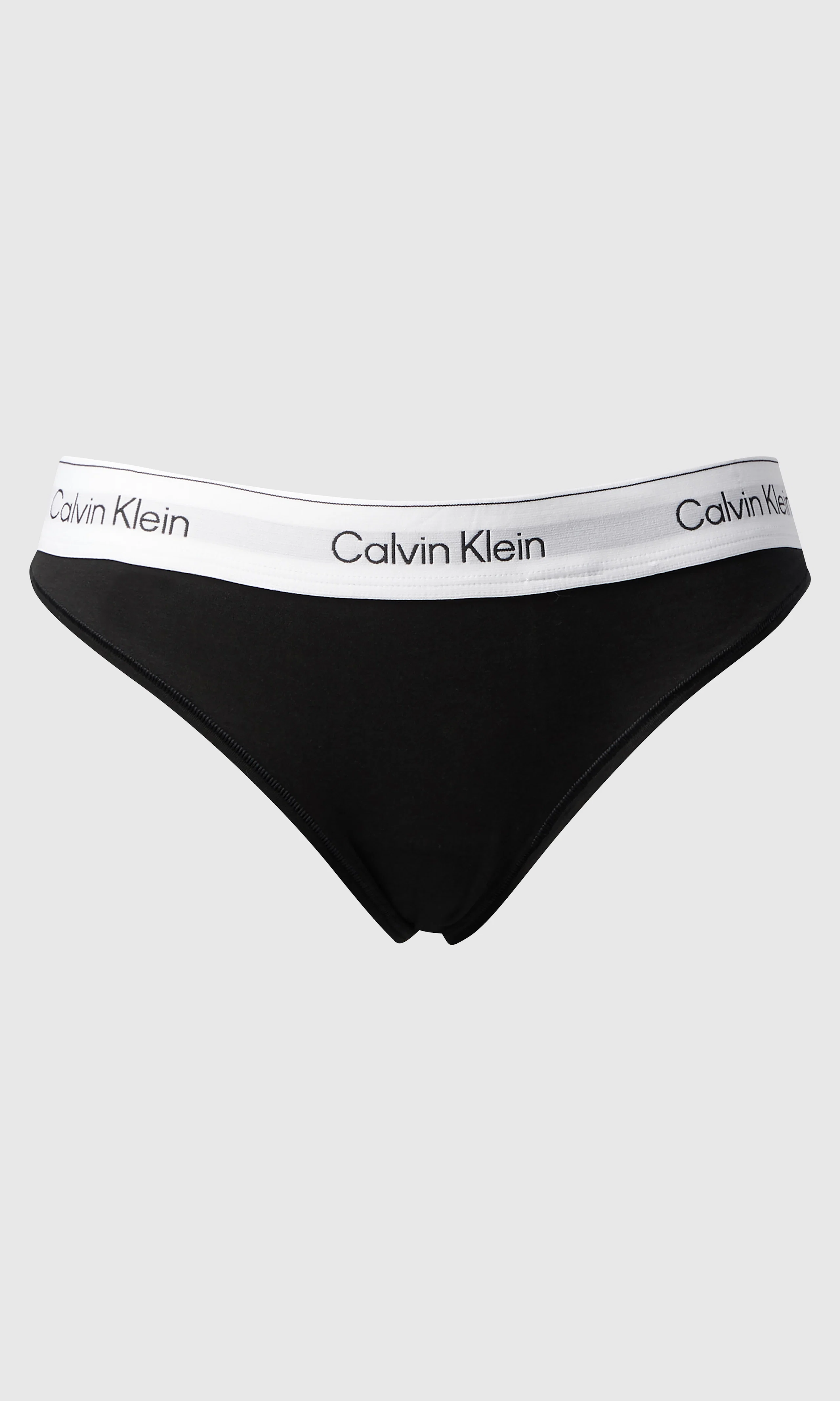 Icon Cotton Modal Mustat Stringit. Front. Flat.