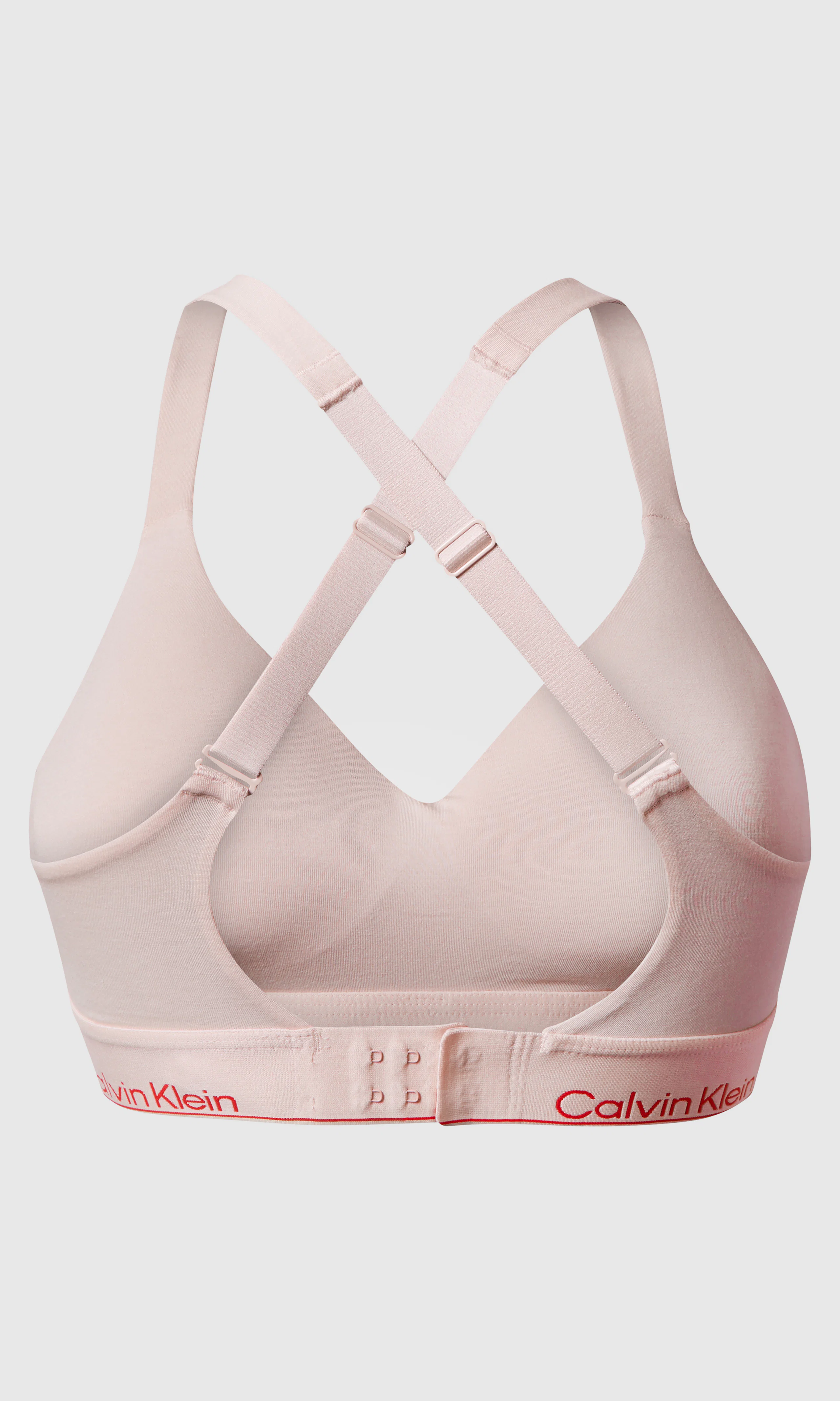 Lift Bralette Icon Cotton Modal Rosa BH. Back. Flat.