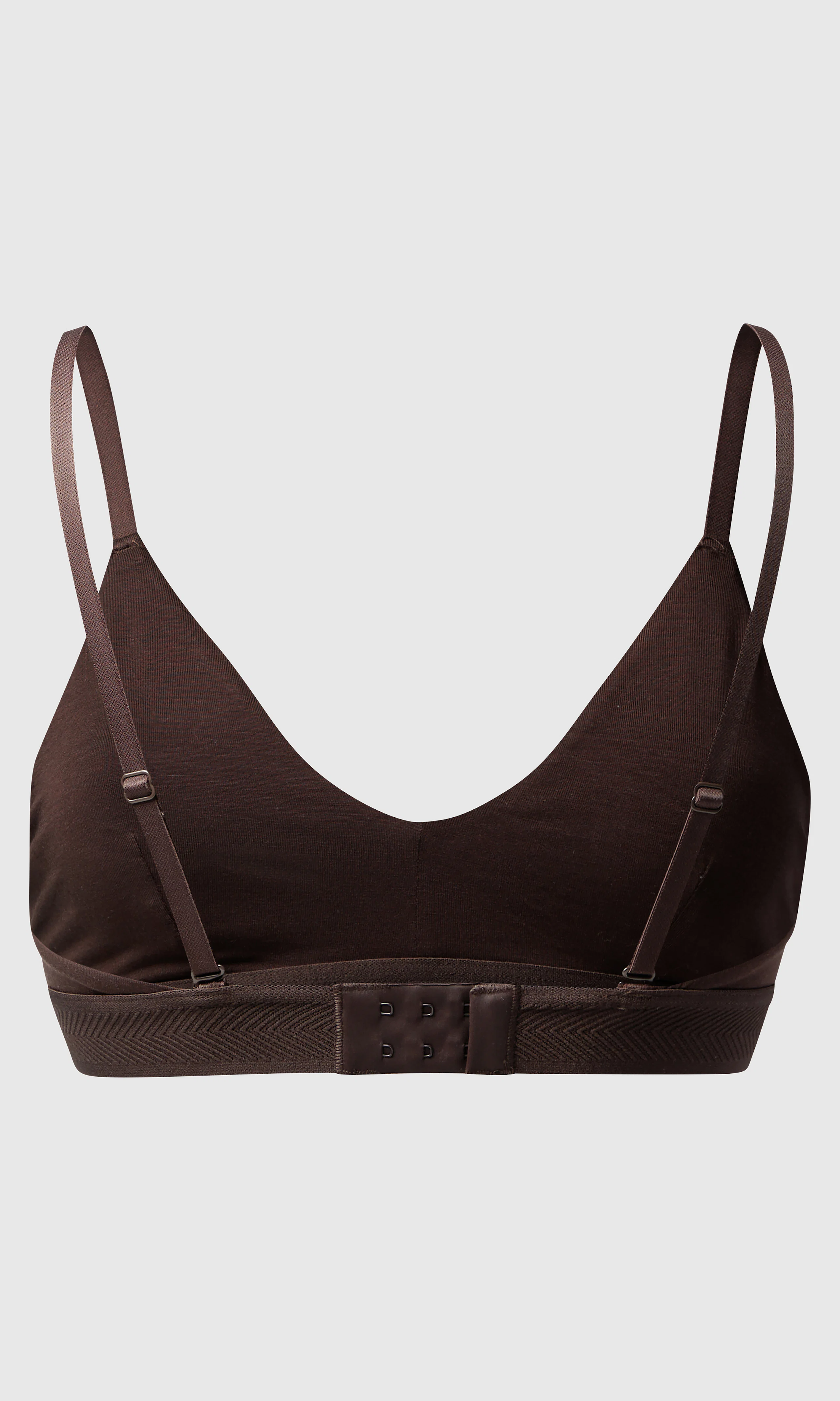 Soft Touch Brun BH. Back. Flat.