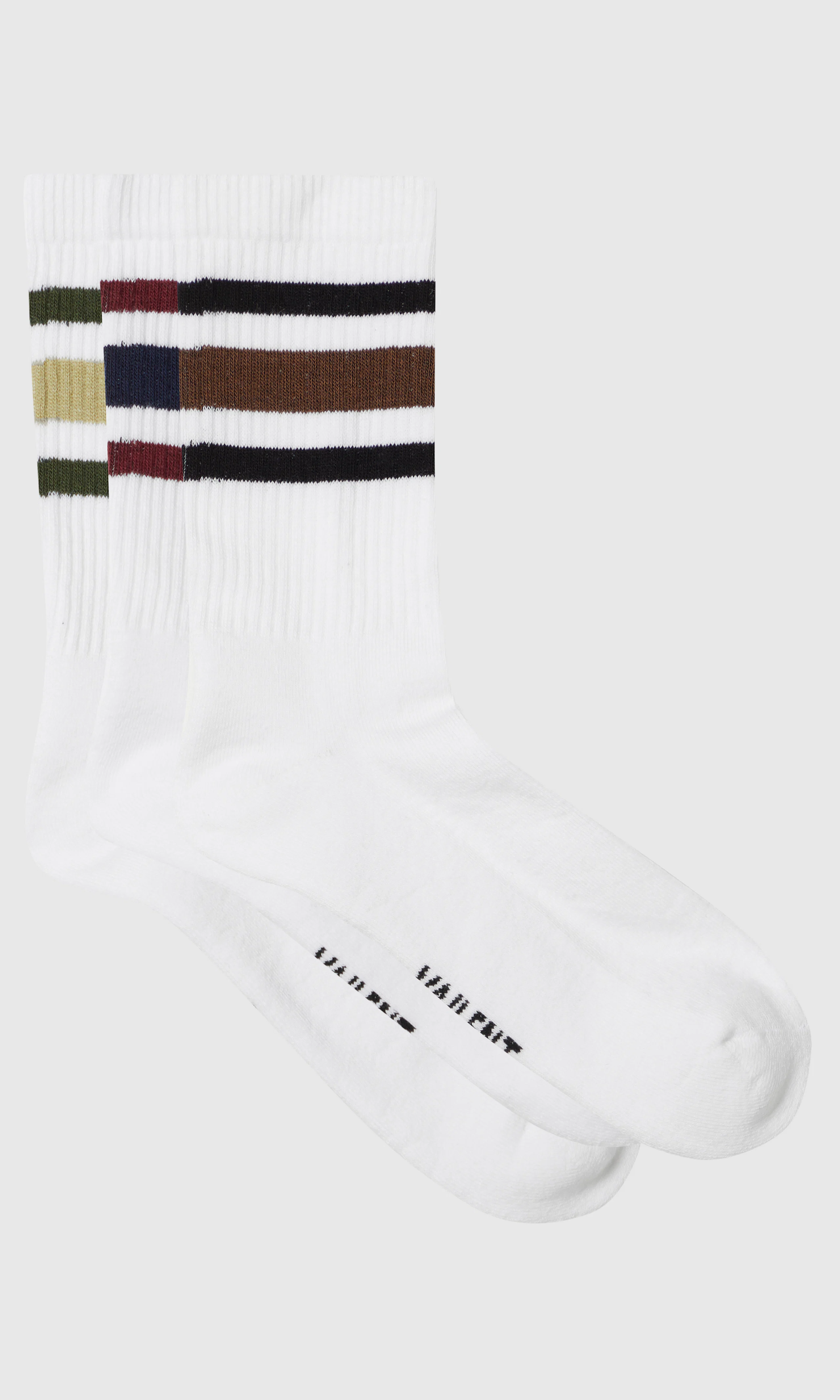 3-Pack Three Stripe Sokker. Front. Flat.