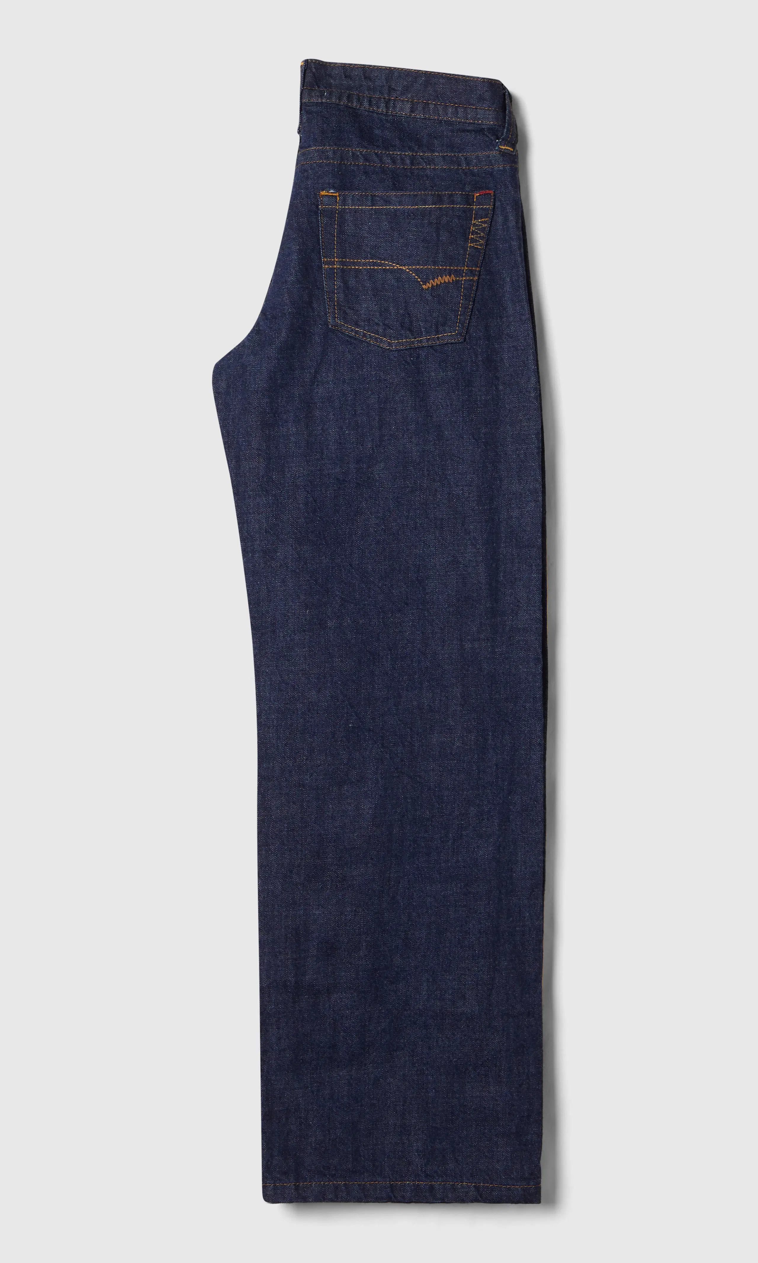 Kayla Mørk Blå Jeans. Back. Flat.