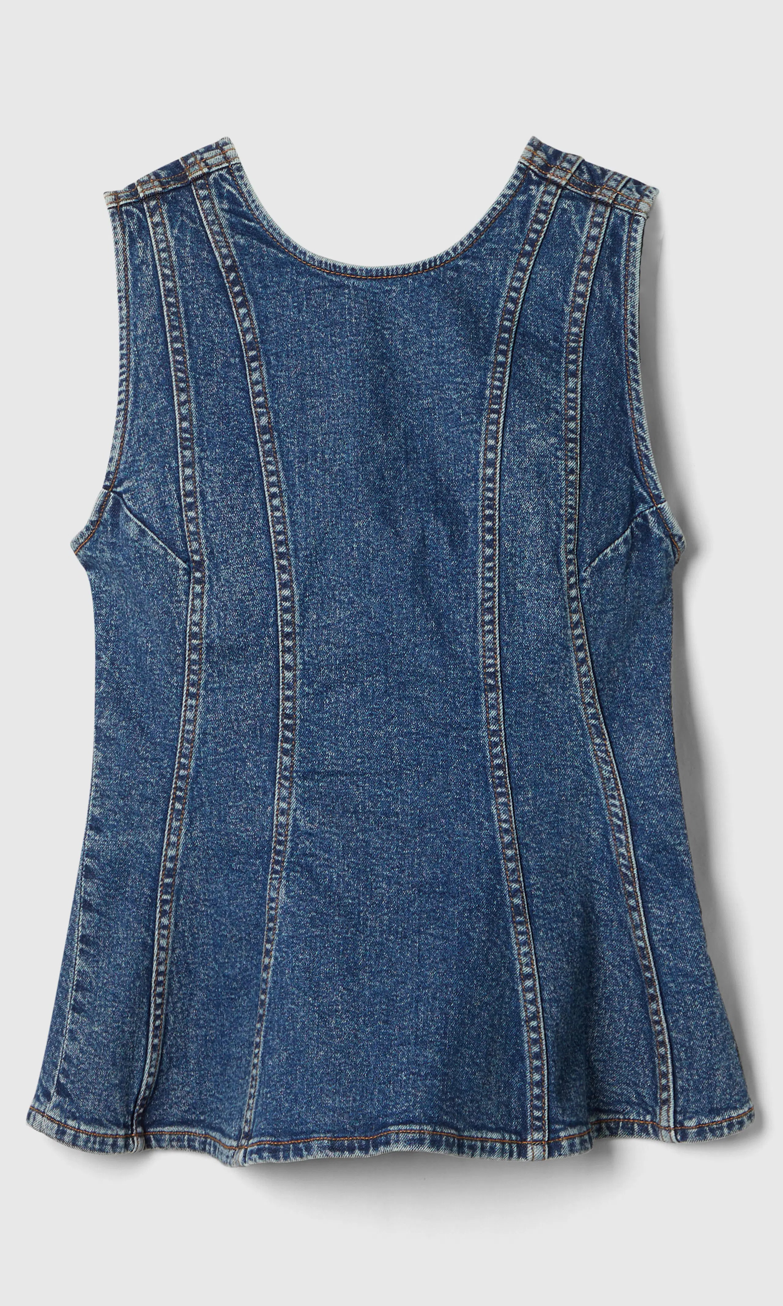 Pepp Denim Topp. Front. Flat.