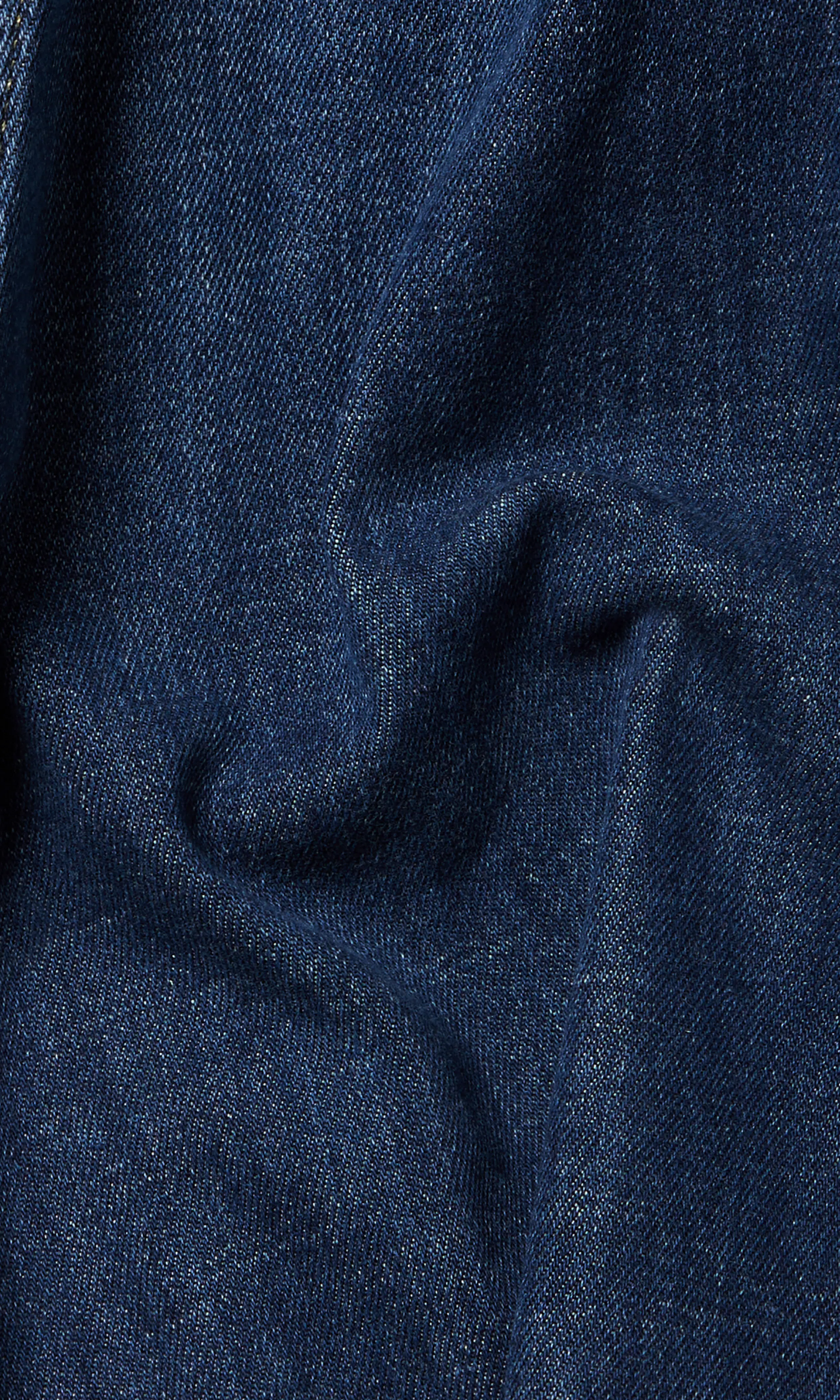 Regular Maxi Western Denim Dress. Detail 2. Flat.