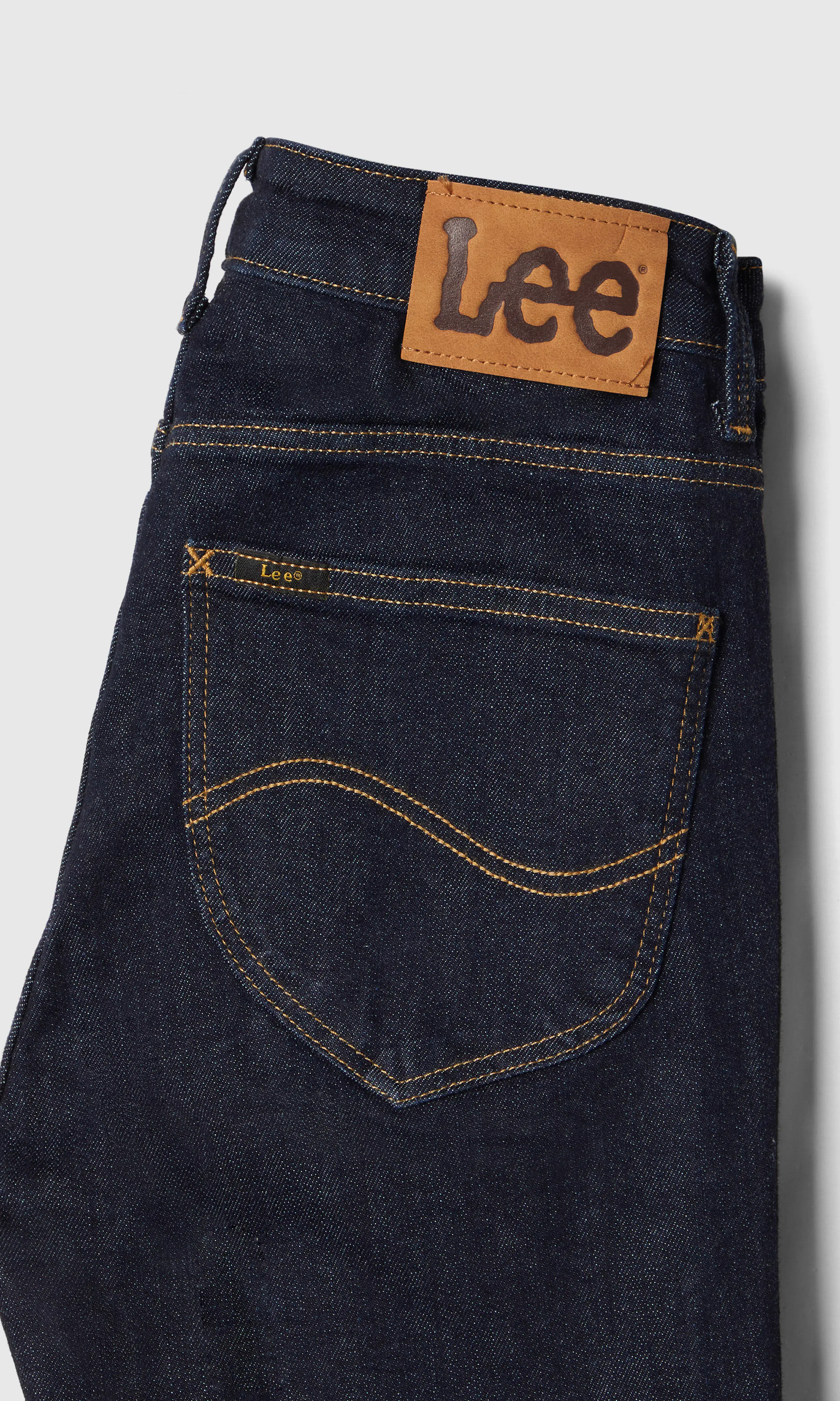 Breese Boot Mörkblå Jeans. Detail 1. Flat.