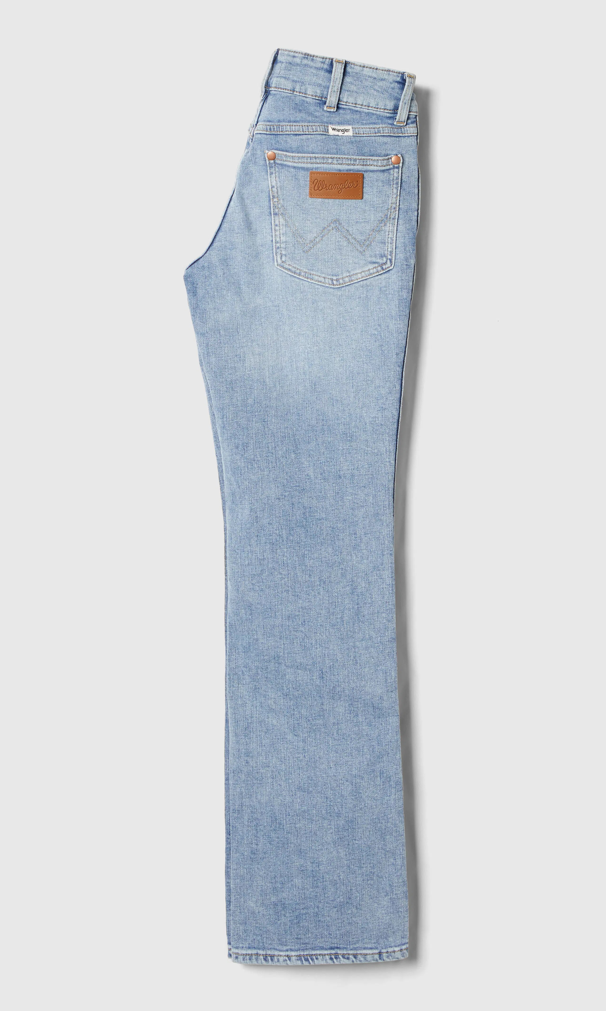 Low Rise Bold Boot Jeans. Back. Flat.