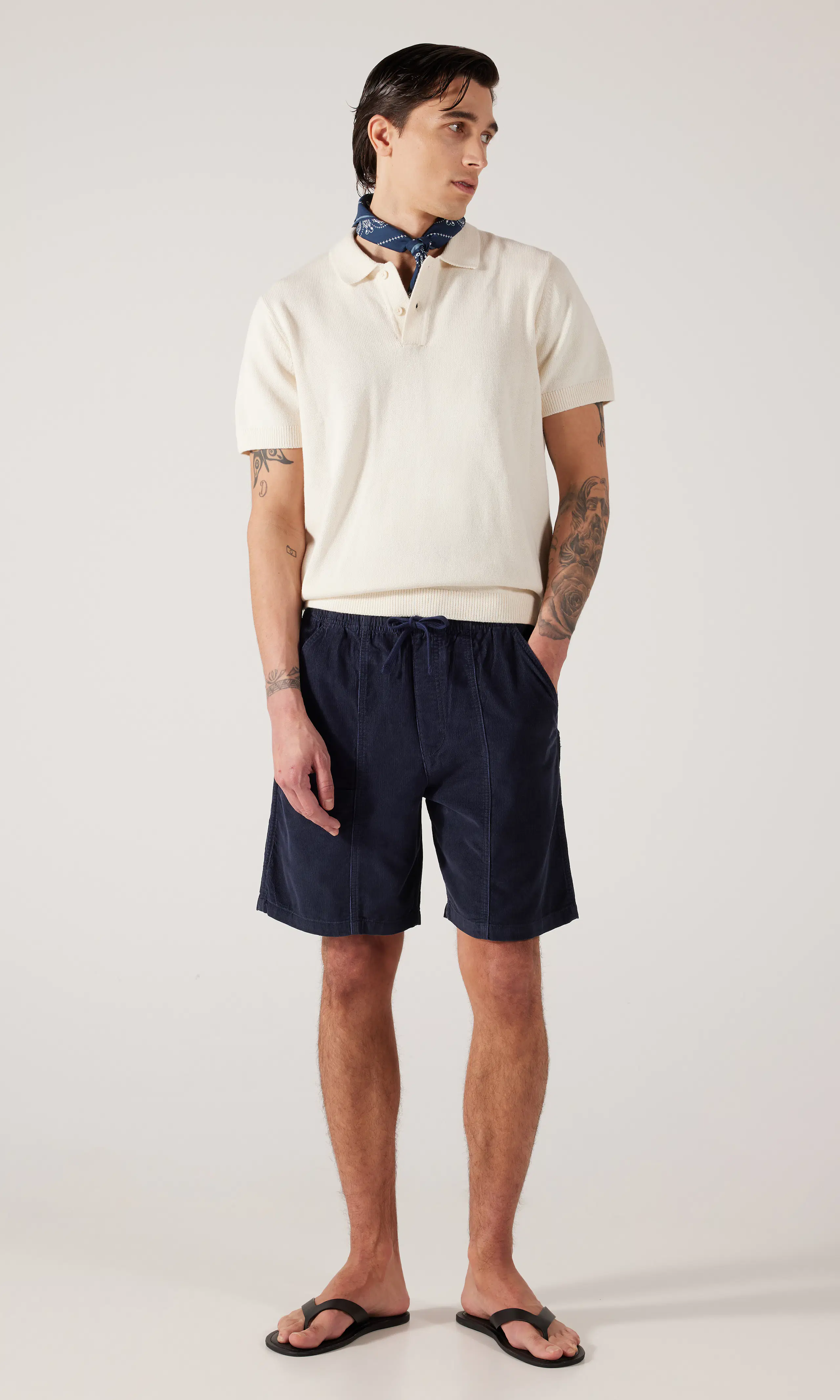 Vinla Shorts. Front 1. Model.