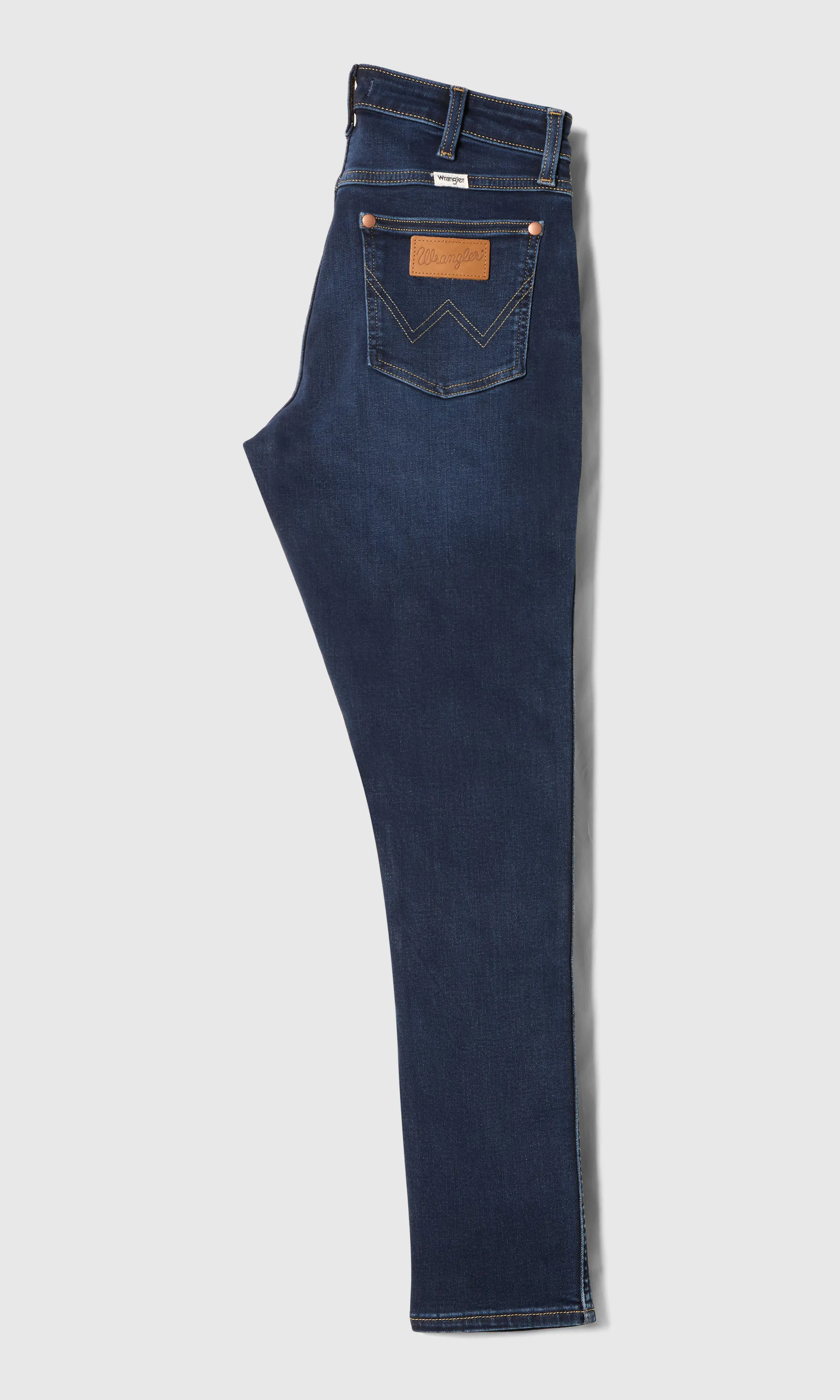 Sienna Mörkblå Jeans. Back. Flat.