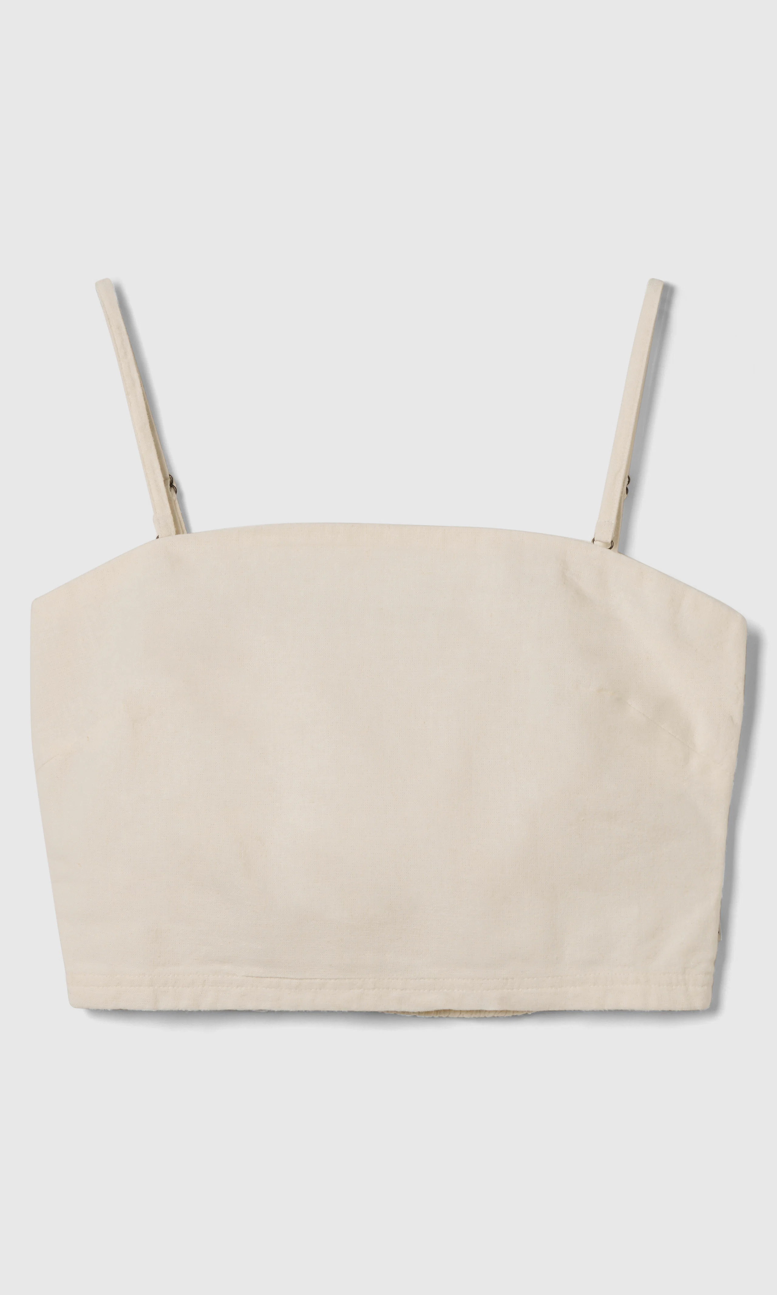 Strappy Tank Topp. Front. Flat.