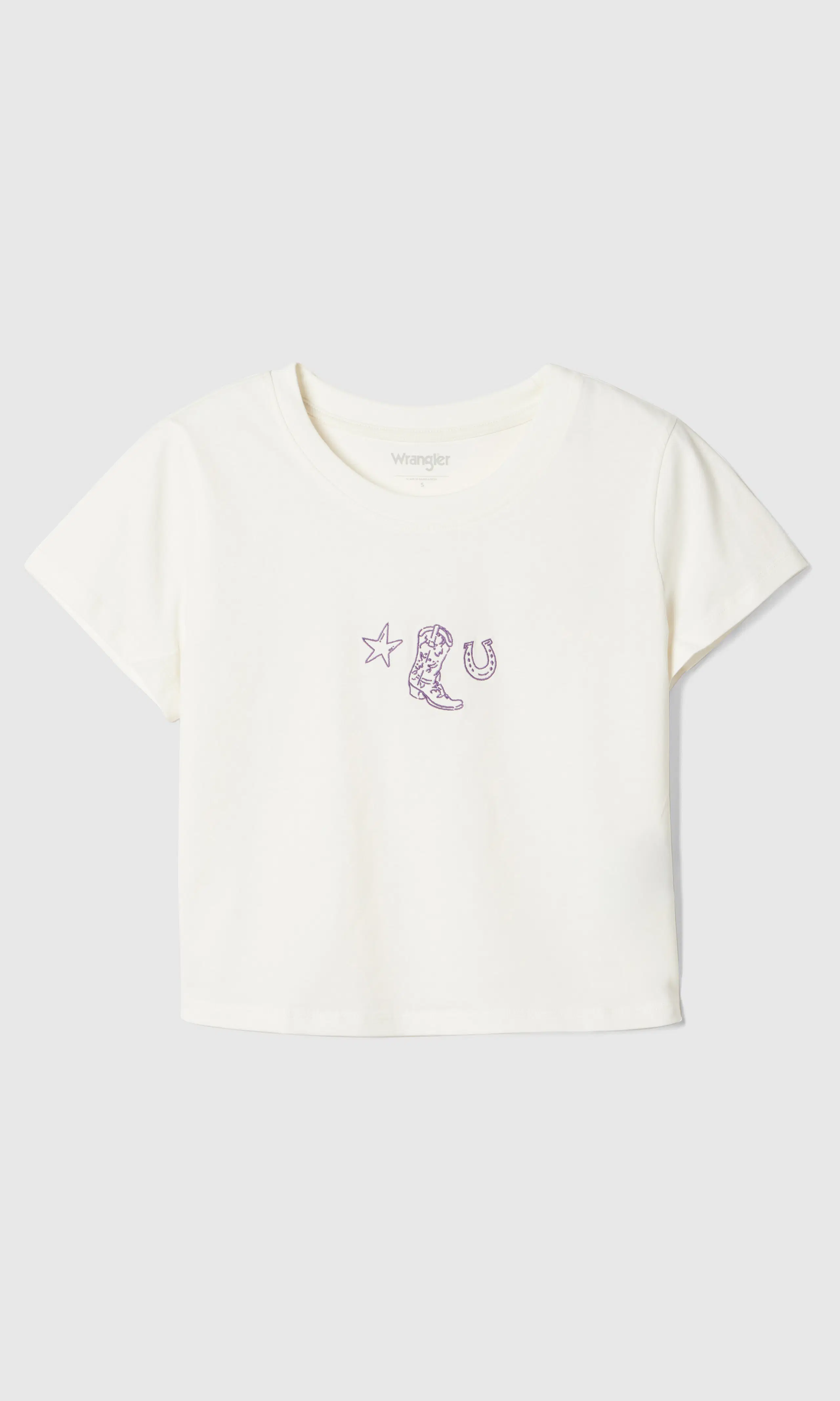 Baby Tee T-Shirt. Front. Flat.