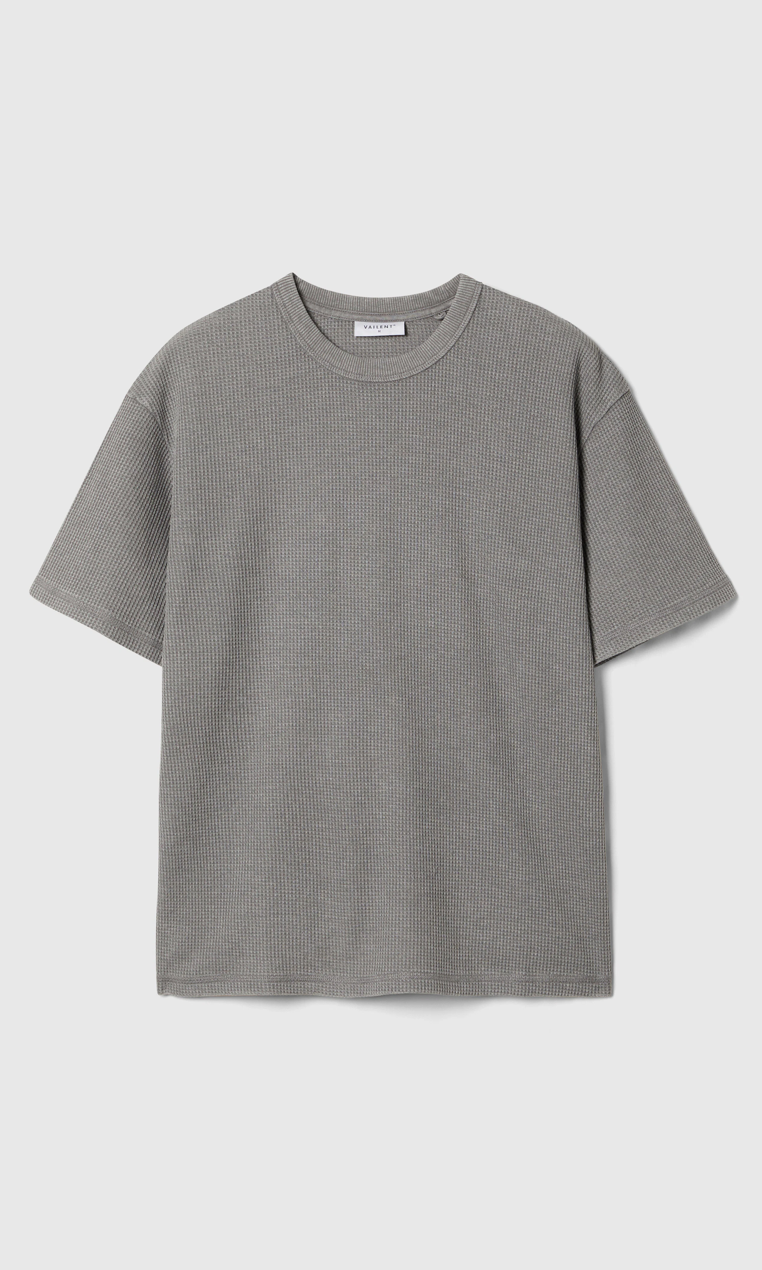 Waffle T-Shirt. Front. Flat.