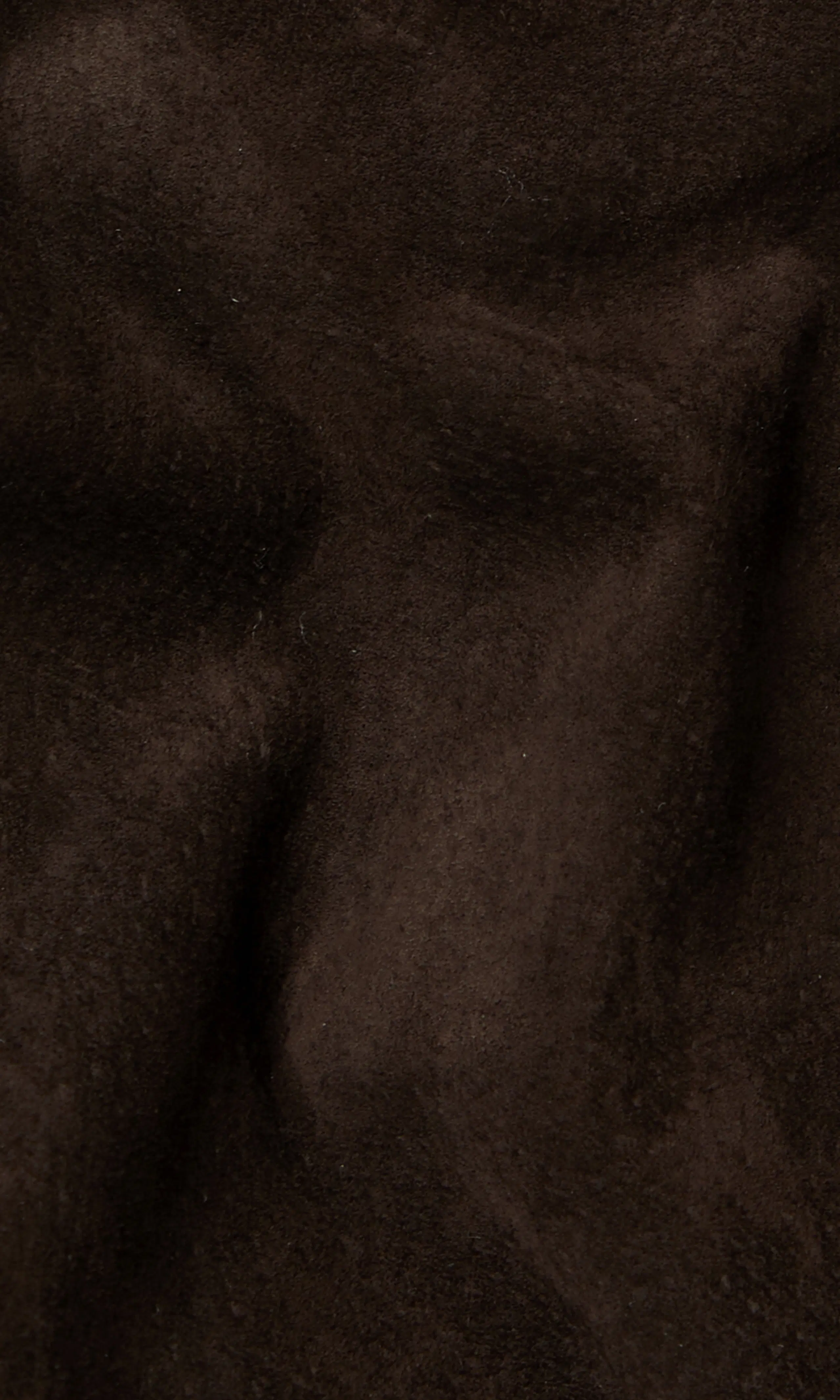 Suede Mocka skinnjacka. Detail 2. Flat.