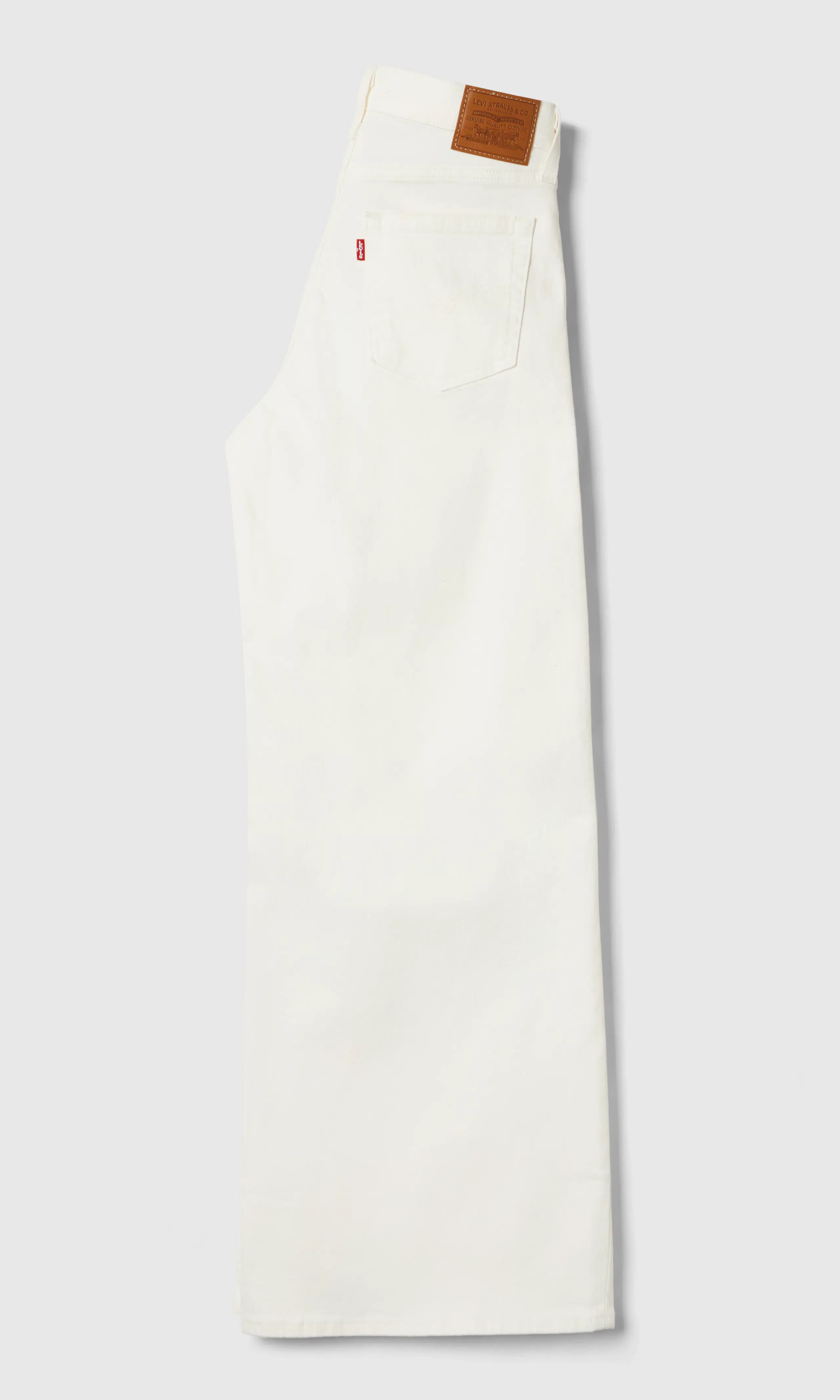 728™ High Rise Wide Leg Vit Jeans. Back. Flat.