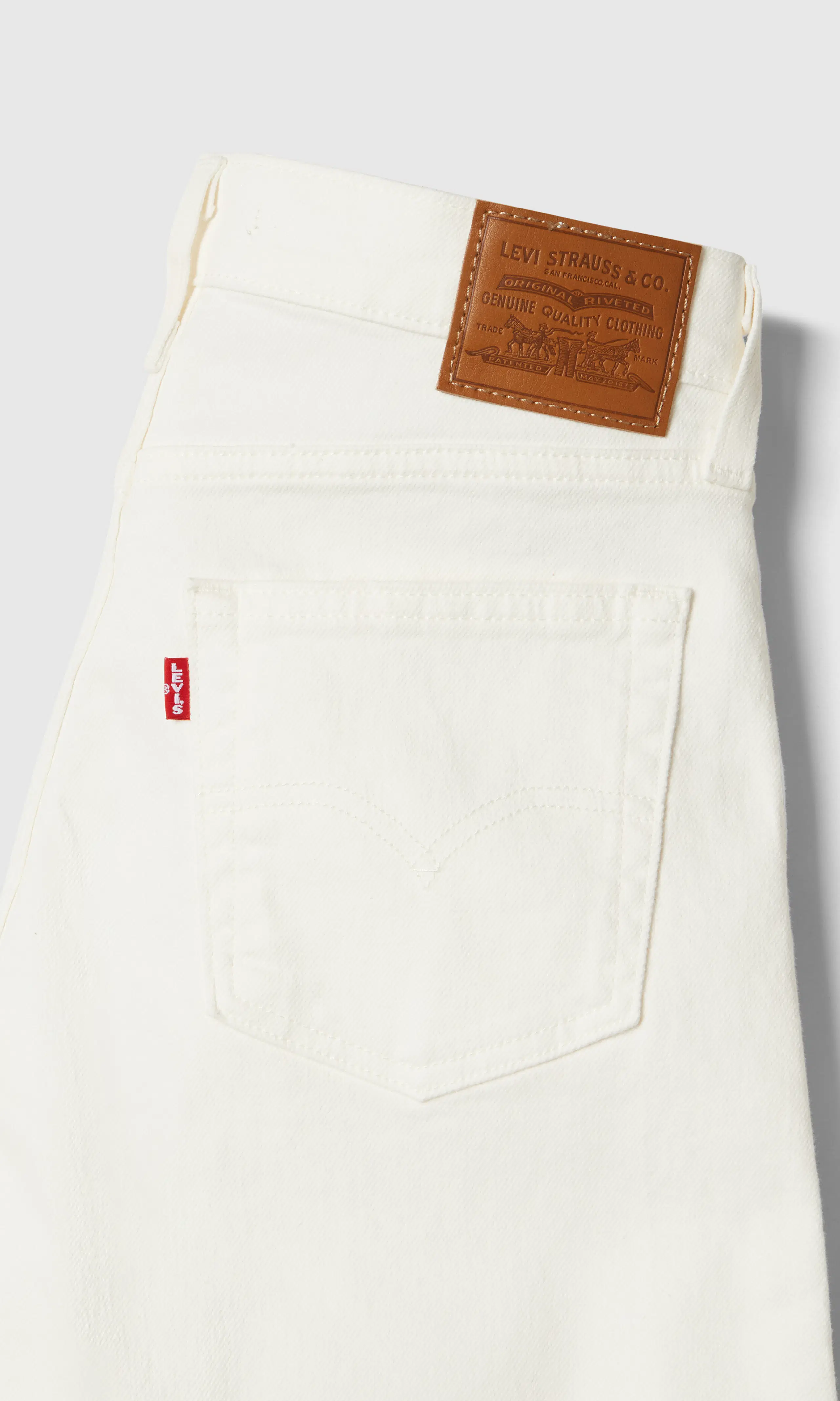 728™ High Rise Wide Leg Vit Jeans. Detail 1. Flat.