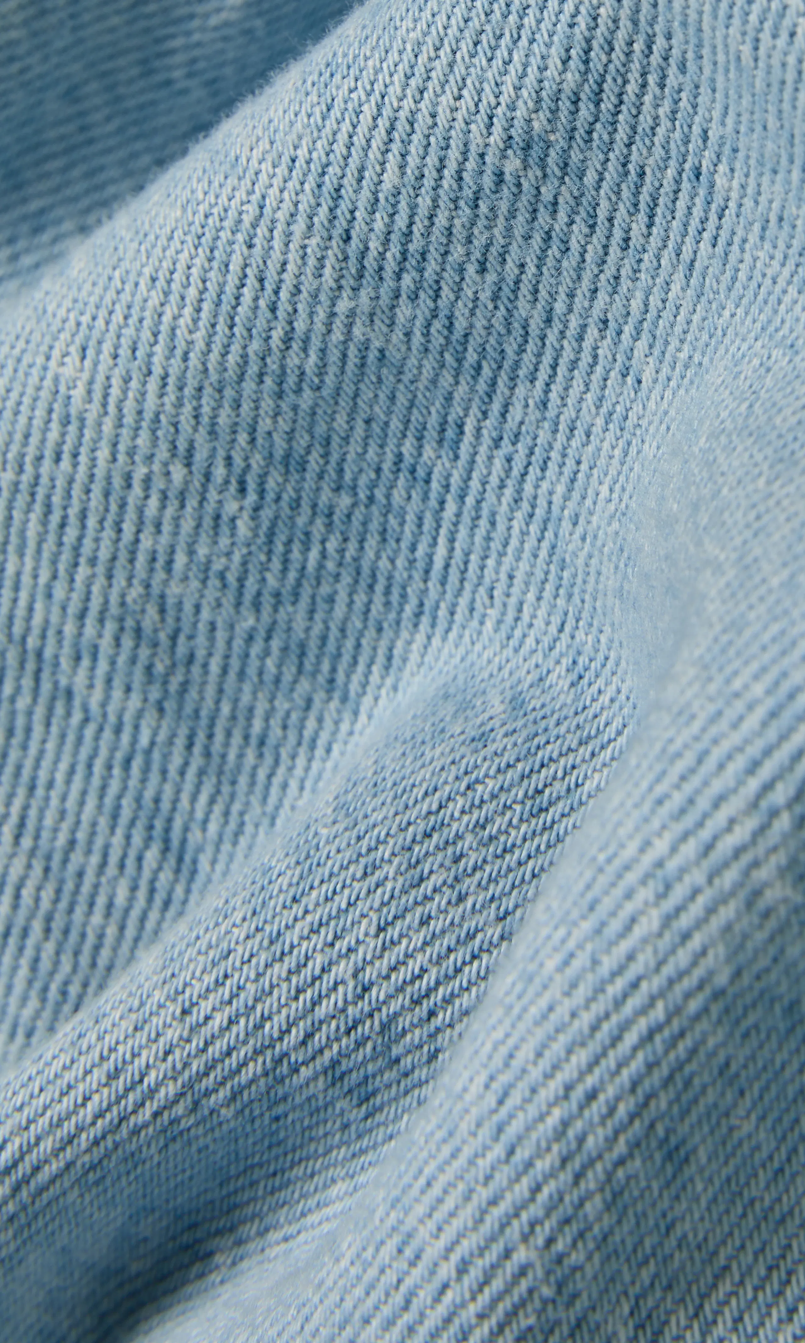Logan Western Lys Blå Kjole. Detail 2. Flat.