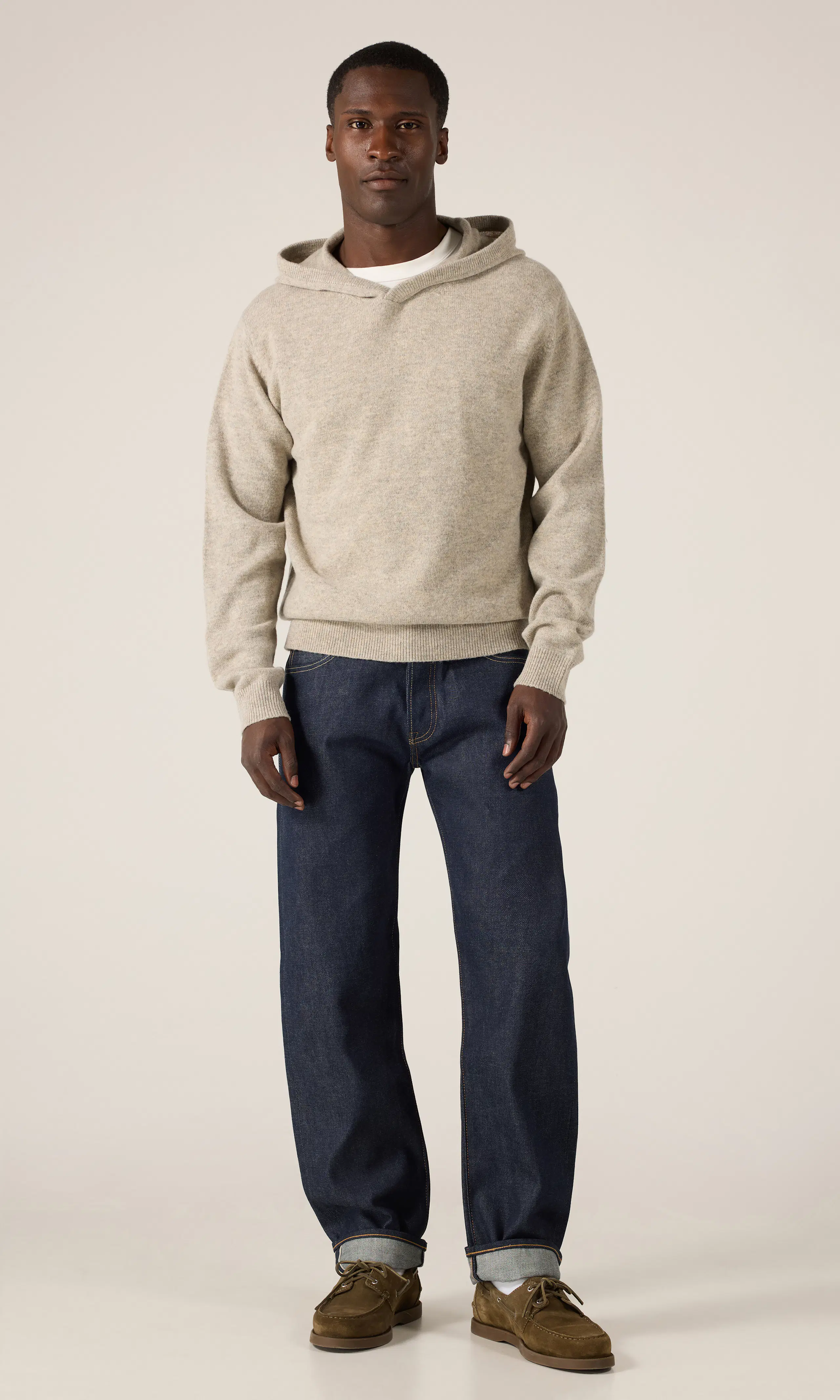 501® Original Selvedge Jeans. Front 1. Model.