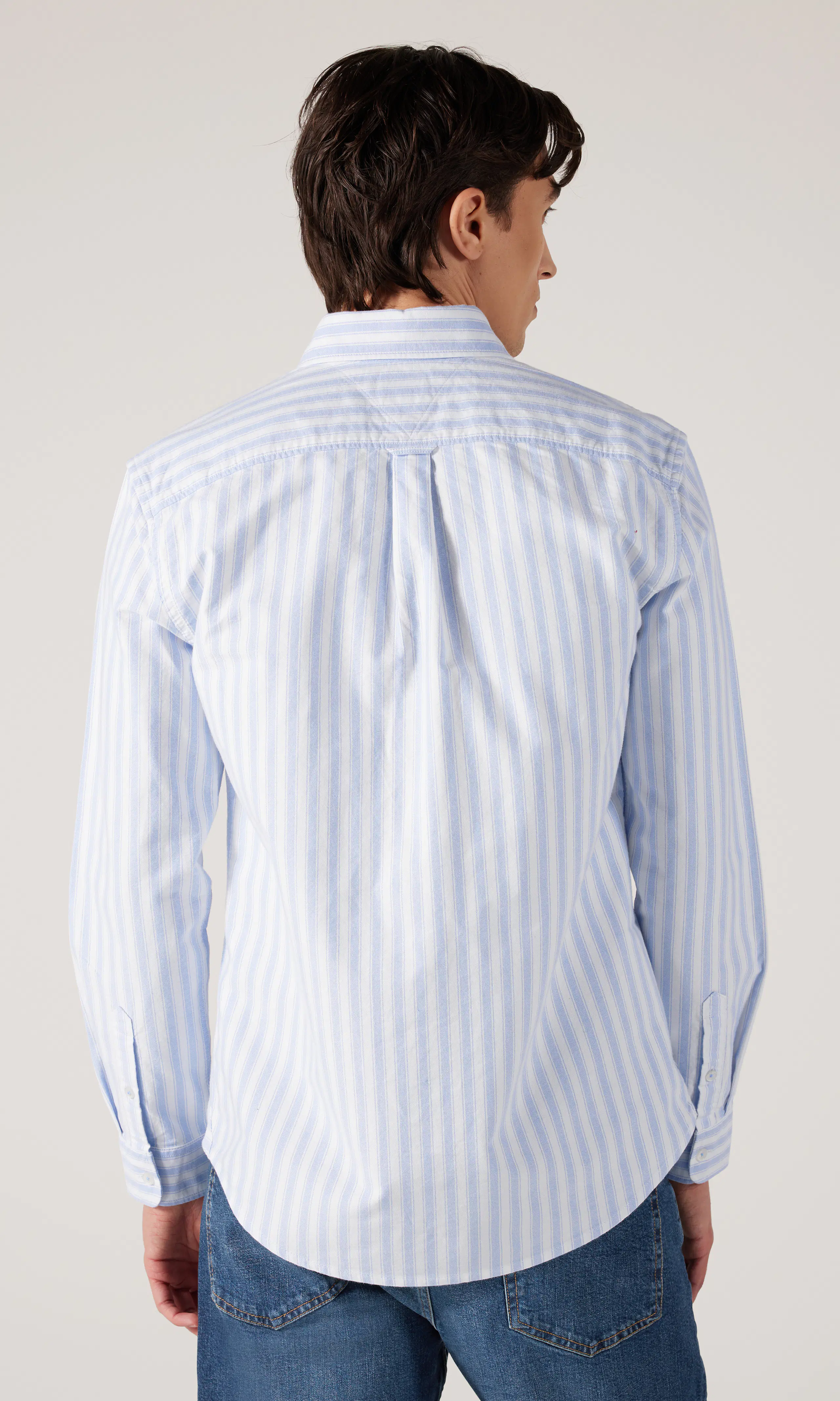 Regular Oxford Skjorta. Back. Model.