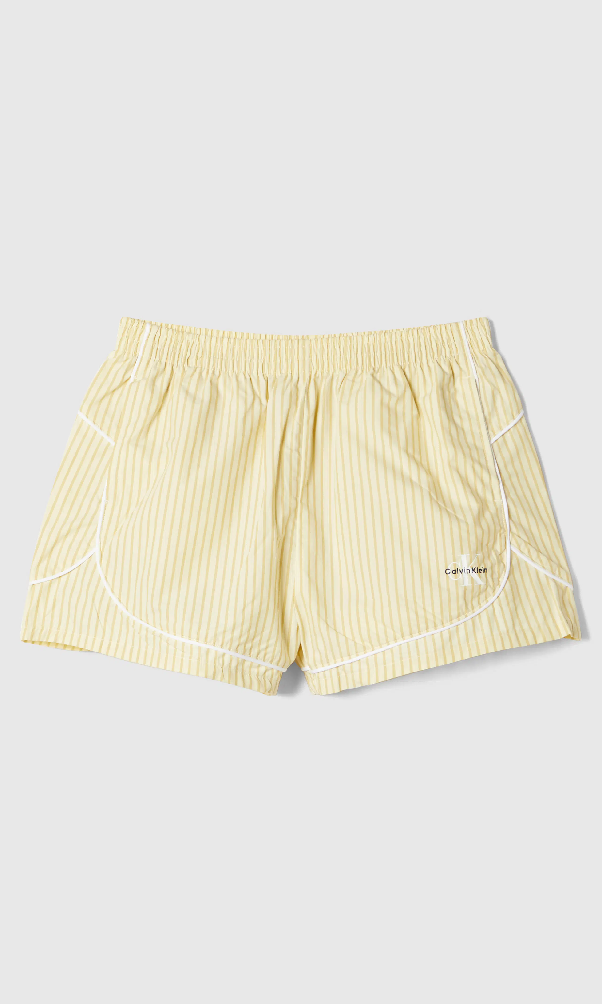 Cotton Poplin Pyjamashortsit. Front. Flat.