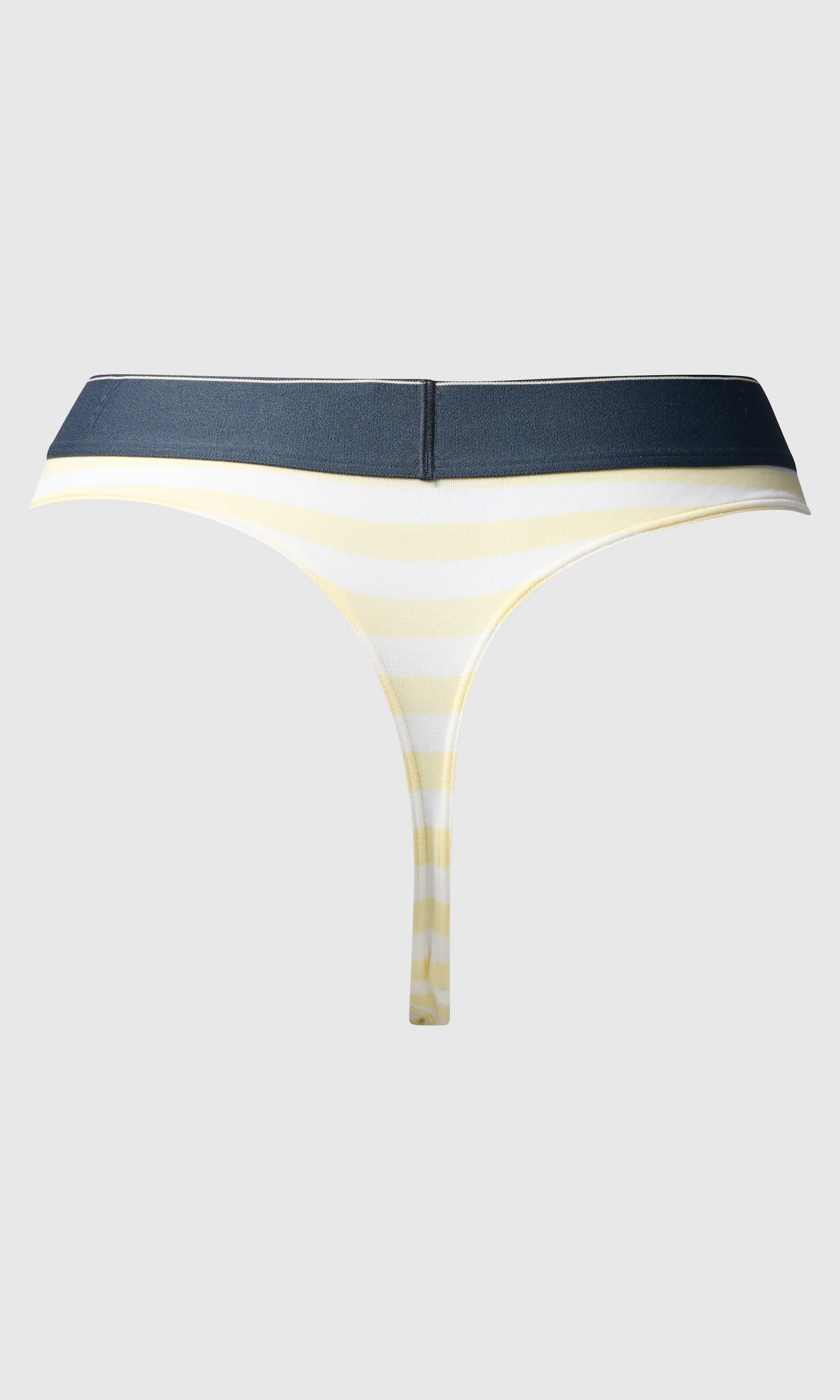 Stripete Stringtruse. Back. Flat.