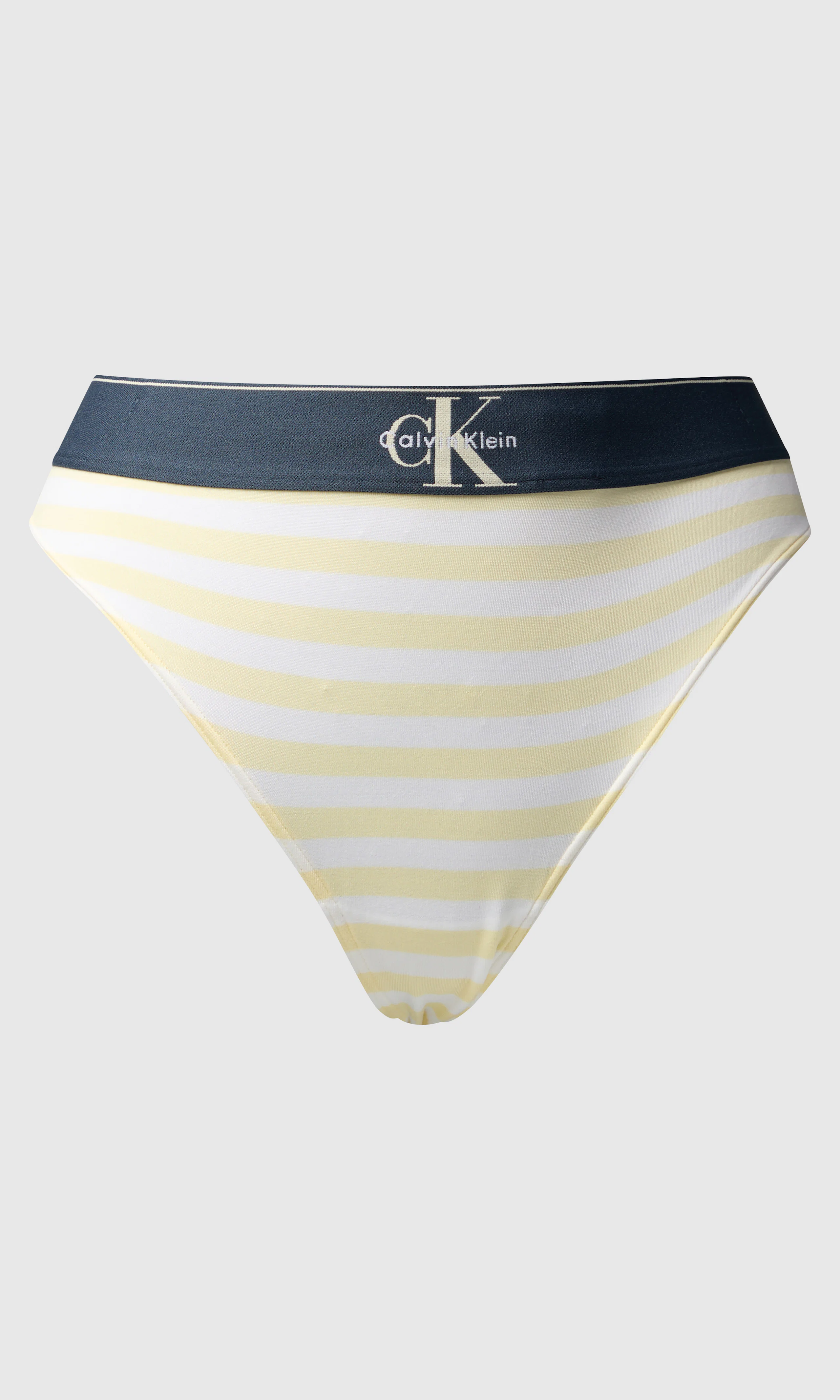 Stripete Stringtruse. Front. Flat.