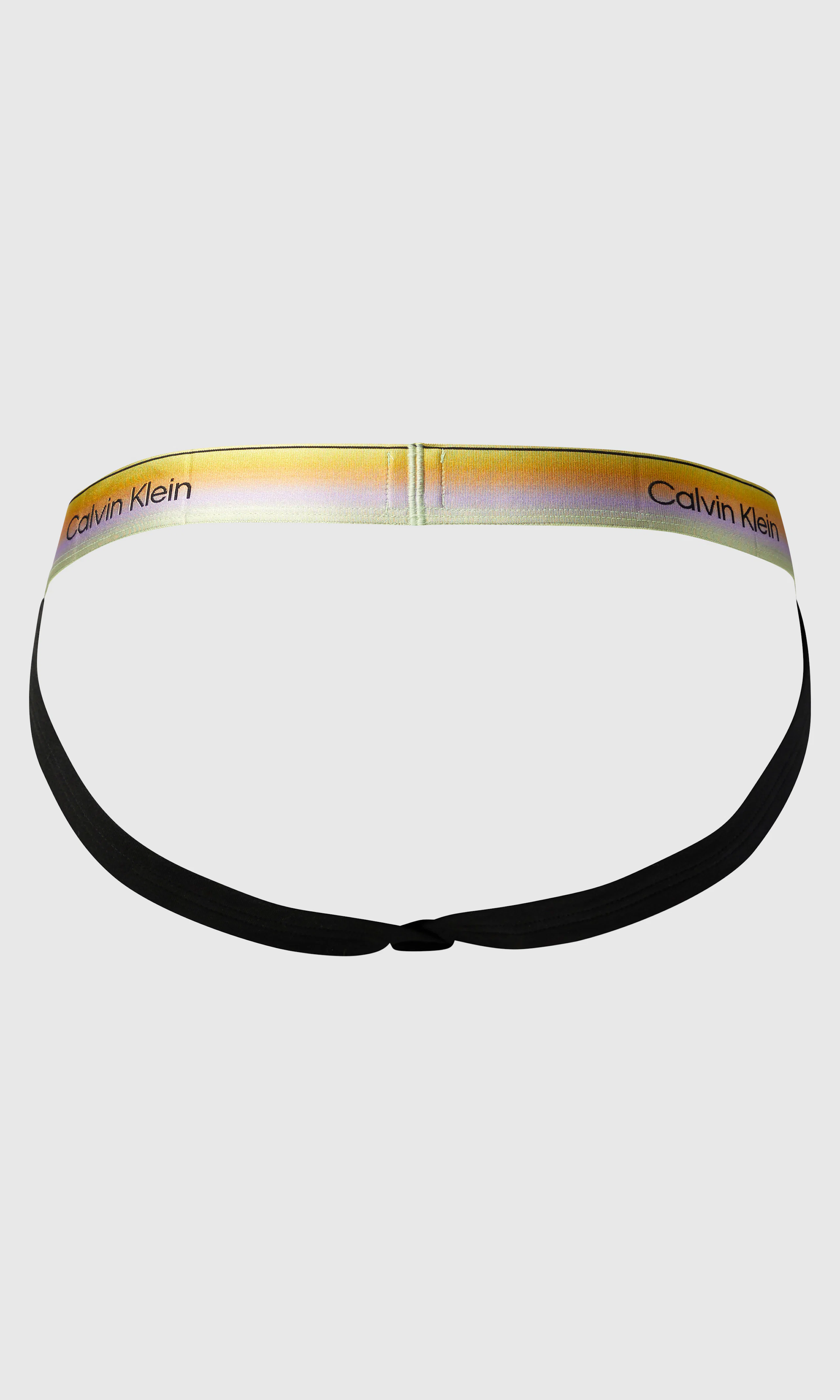 Jock Strap Svart Undertøy. Back. Flat.