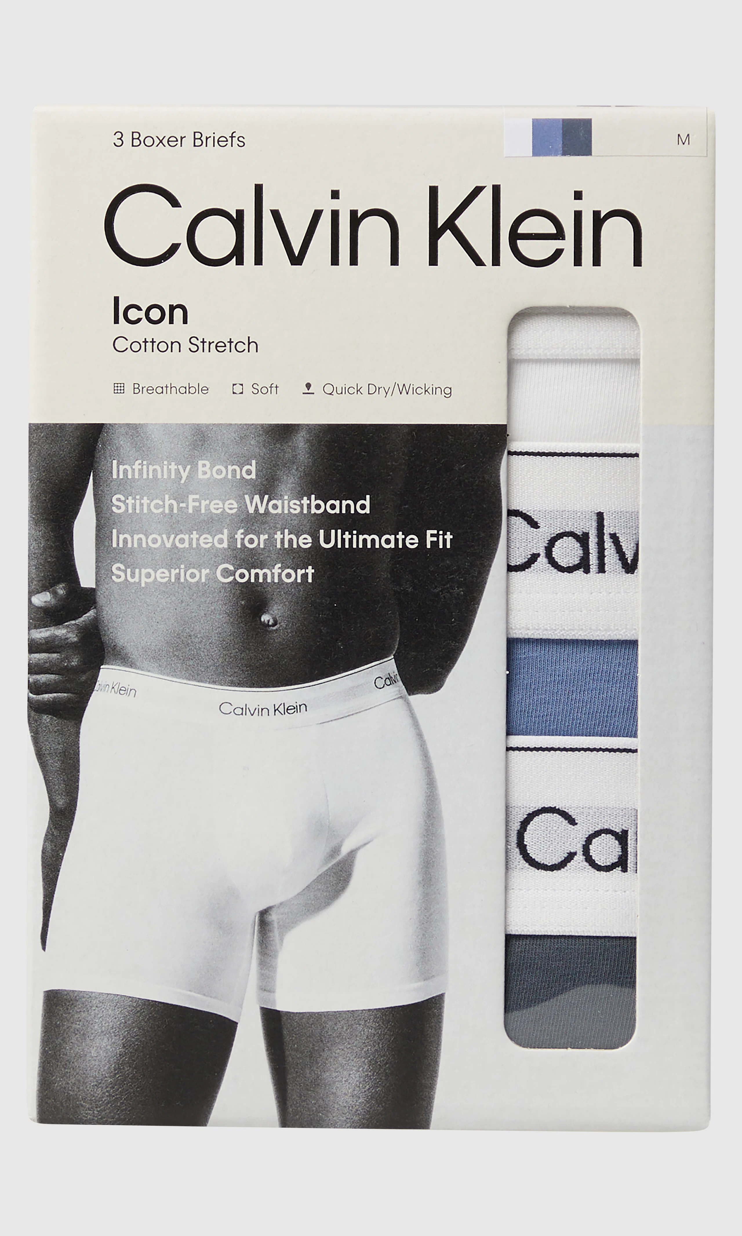 3-Pack Brief Bokserit. Detail 1. Flat.