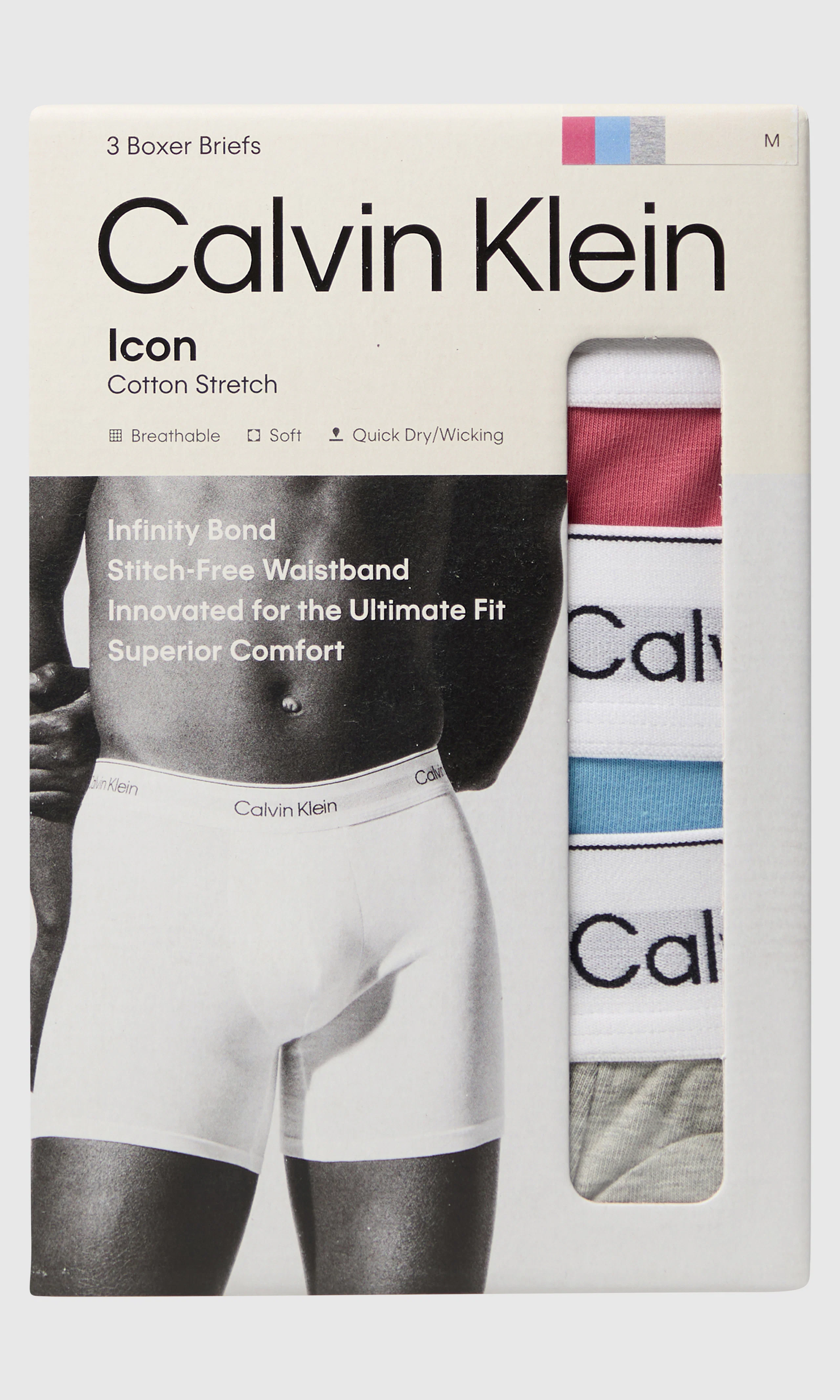 3-Pack Brief Multi Boxer. Detail 1. Flat.