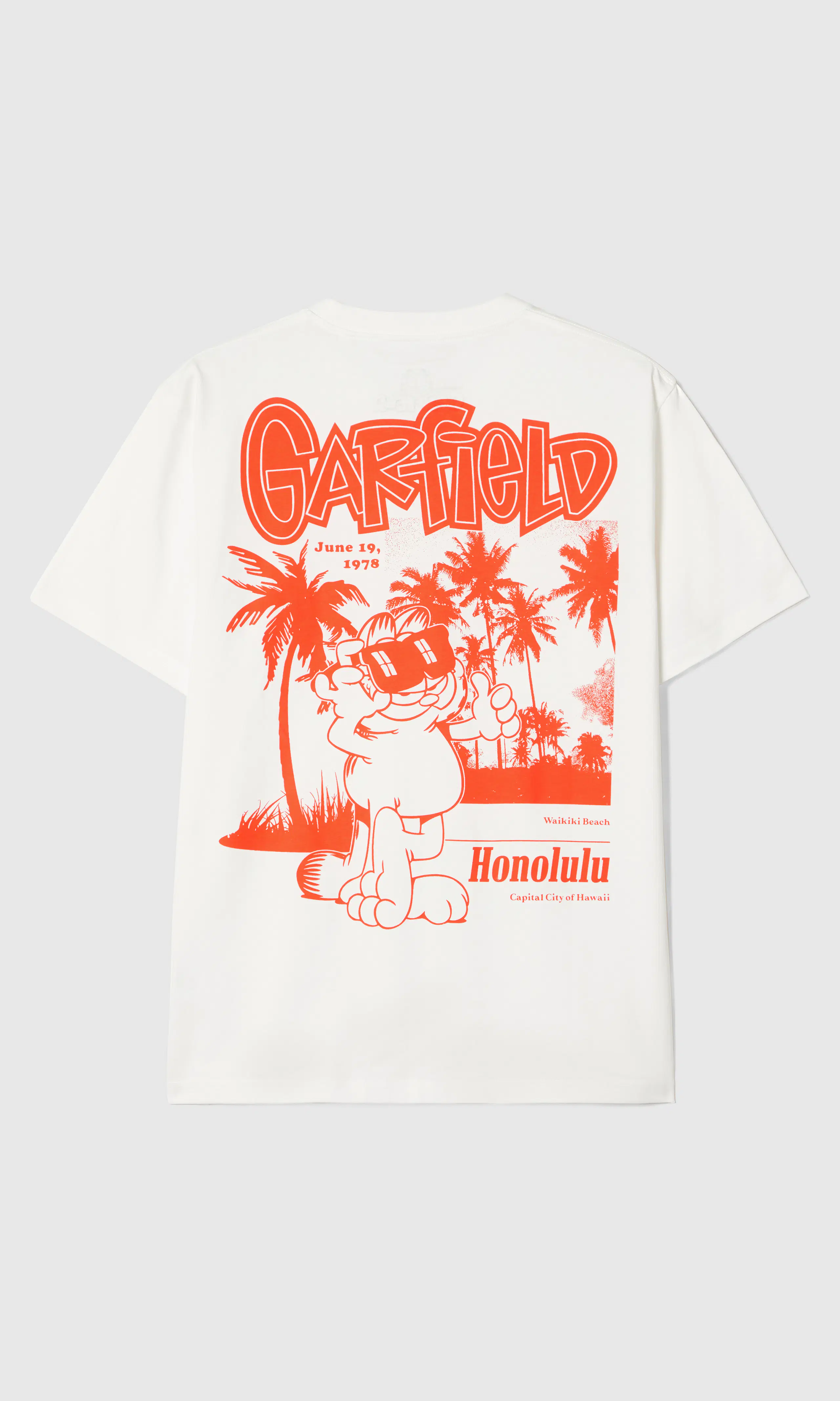 Garfield T-Paita. Back. Flat.
