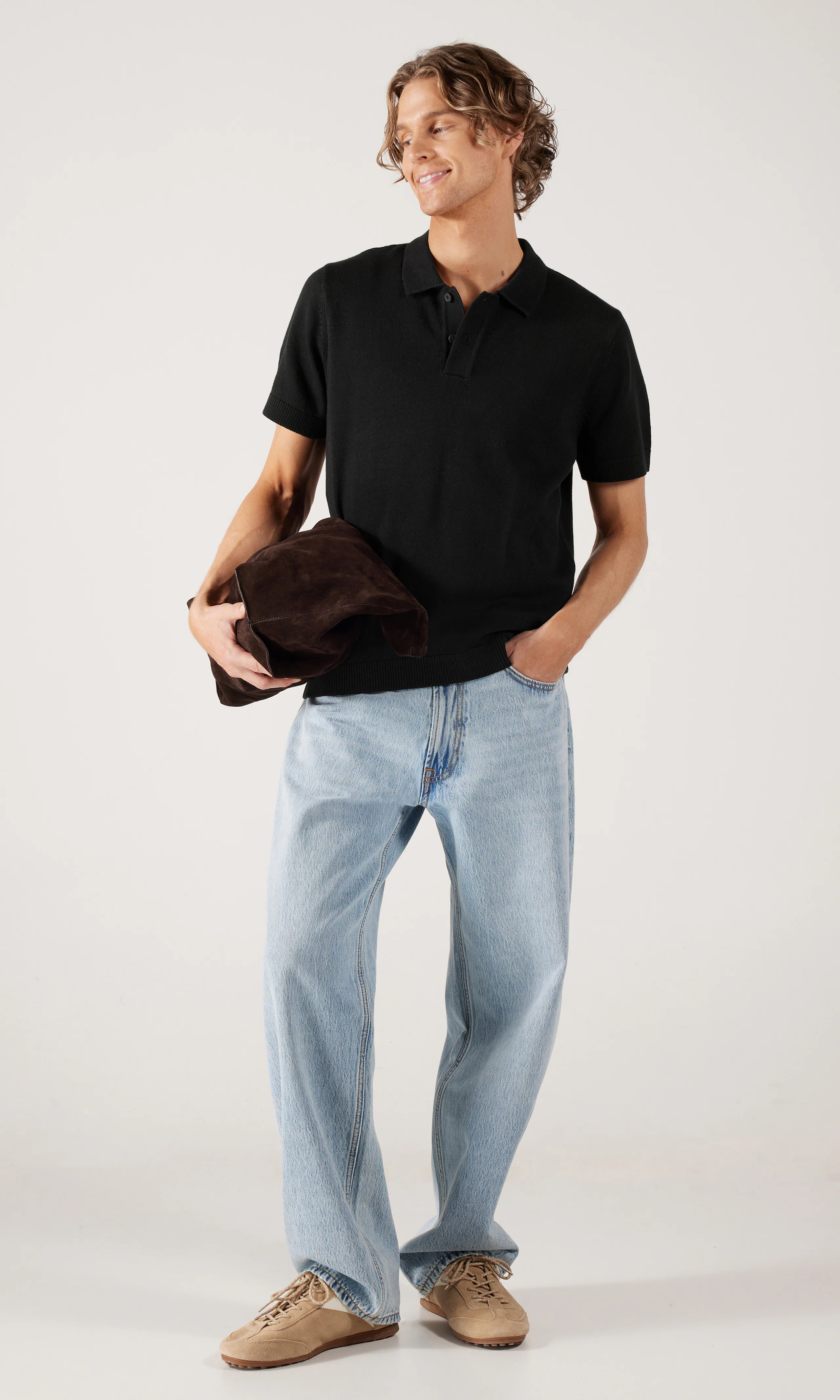 Polo Pikétröja. Front 1. Model.