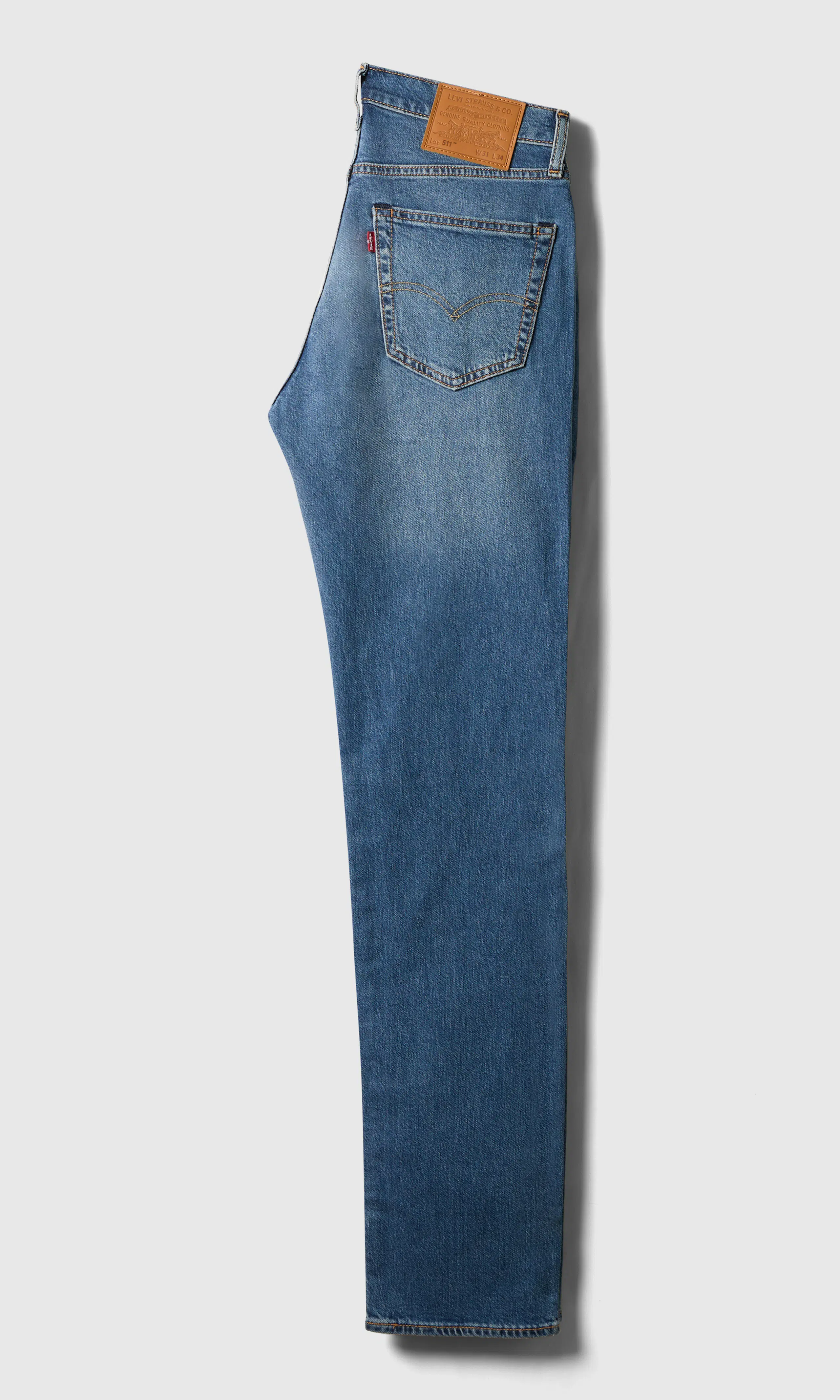 511™ Slim Jeans. Back. Flat.