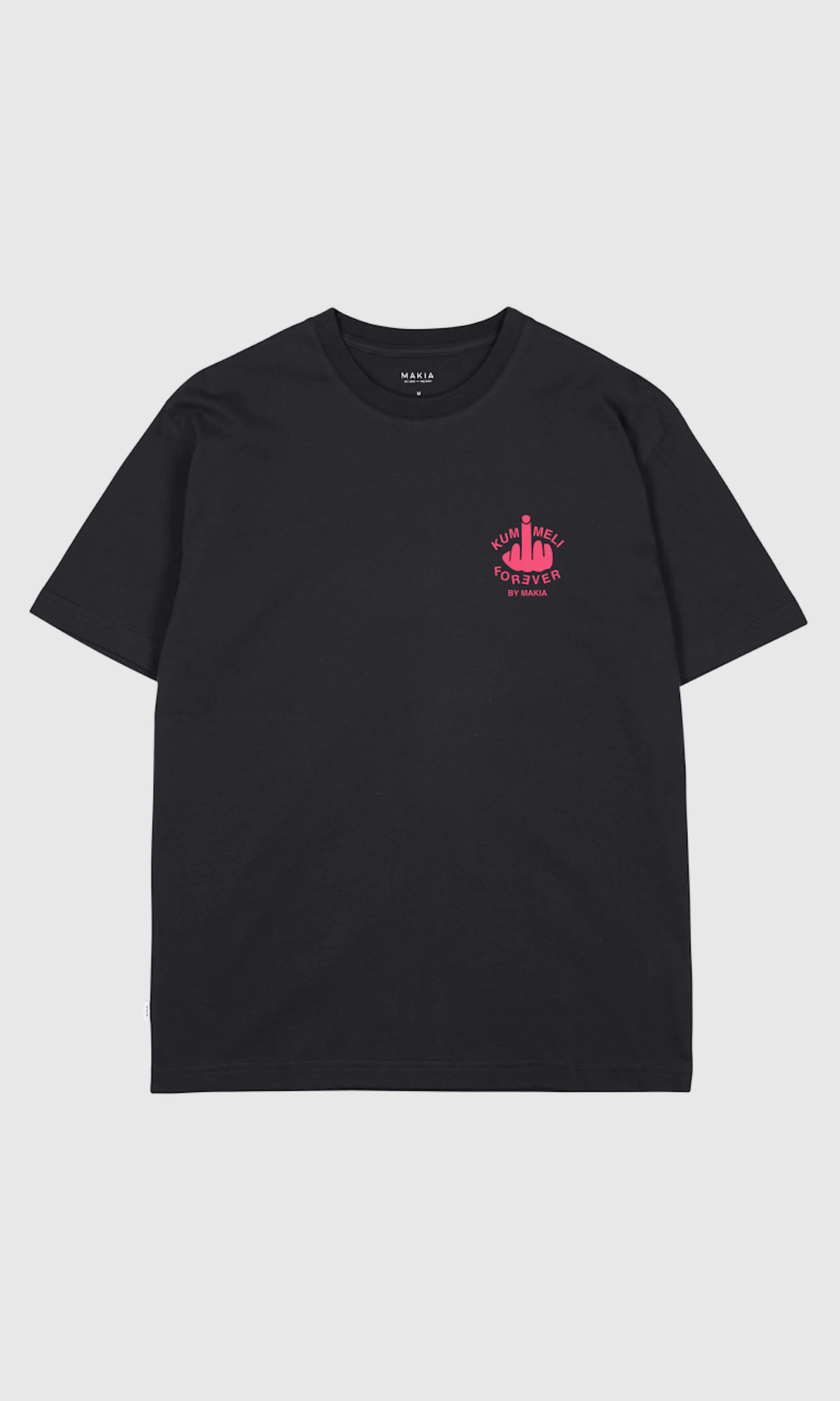 Bändi Svart T-Shirt. Front. Flat.