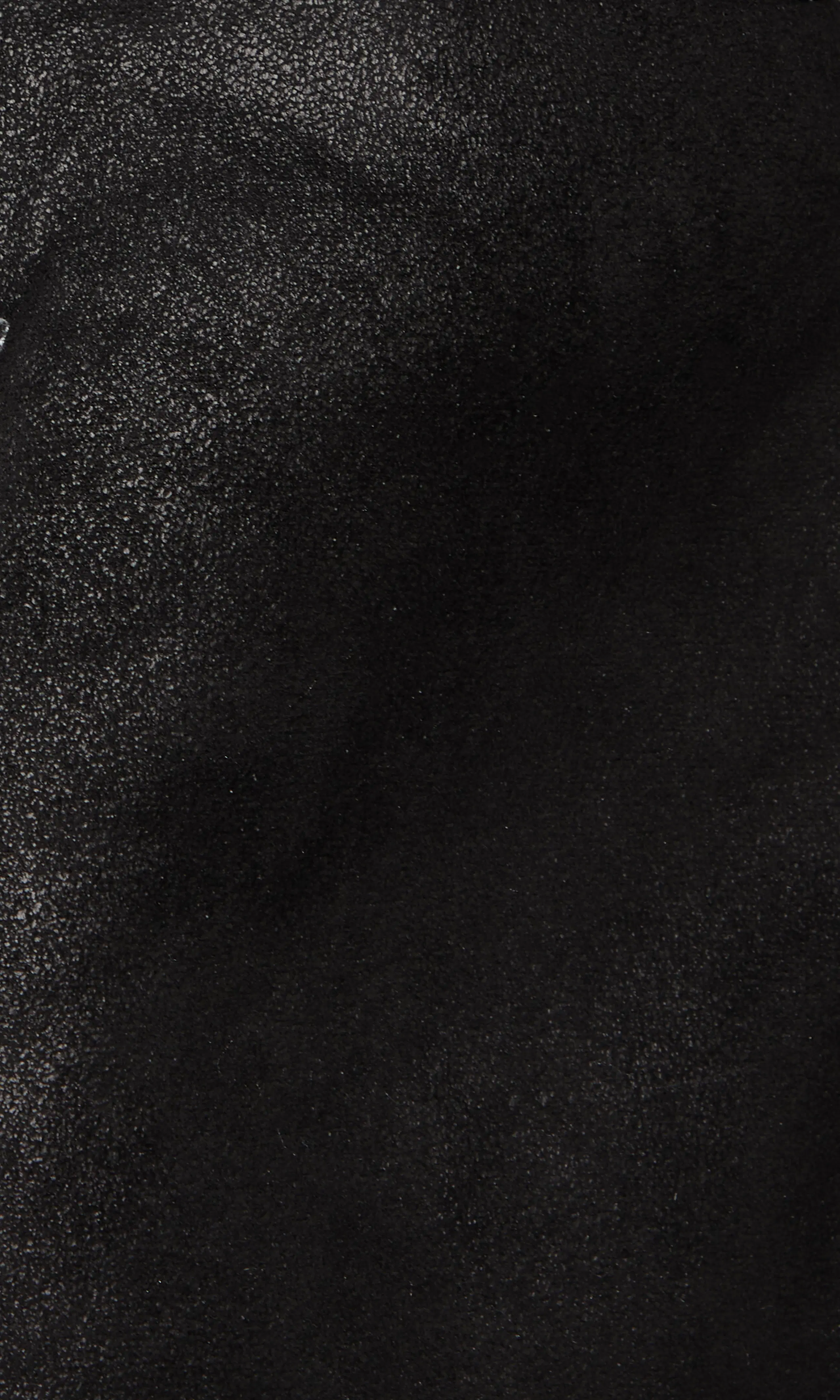 Sherpa PU Svart Jacka. Detail 2. Flat.