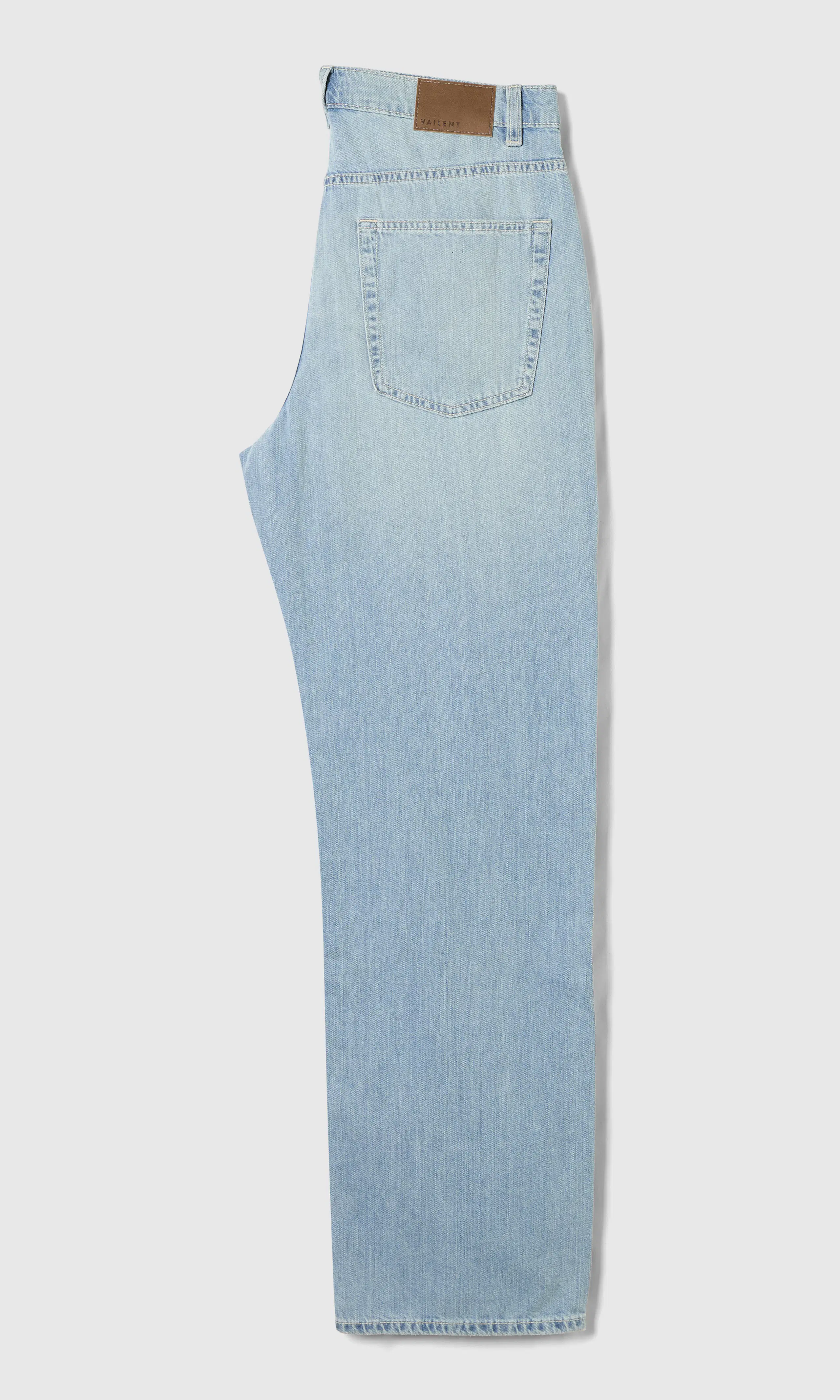 Lightweight Loose Jeans. Back. Flat.