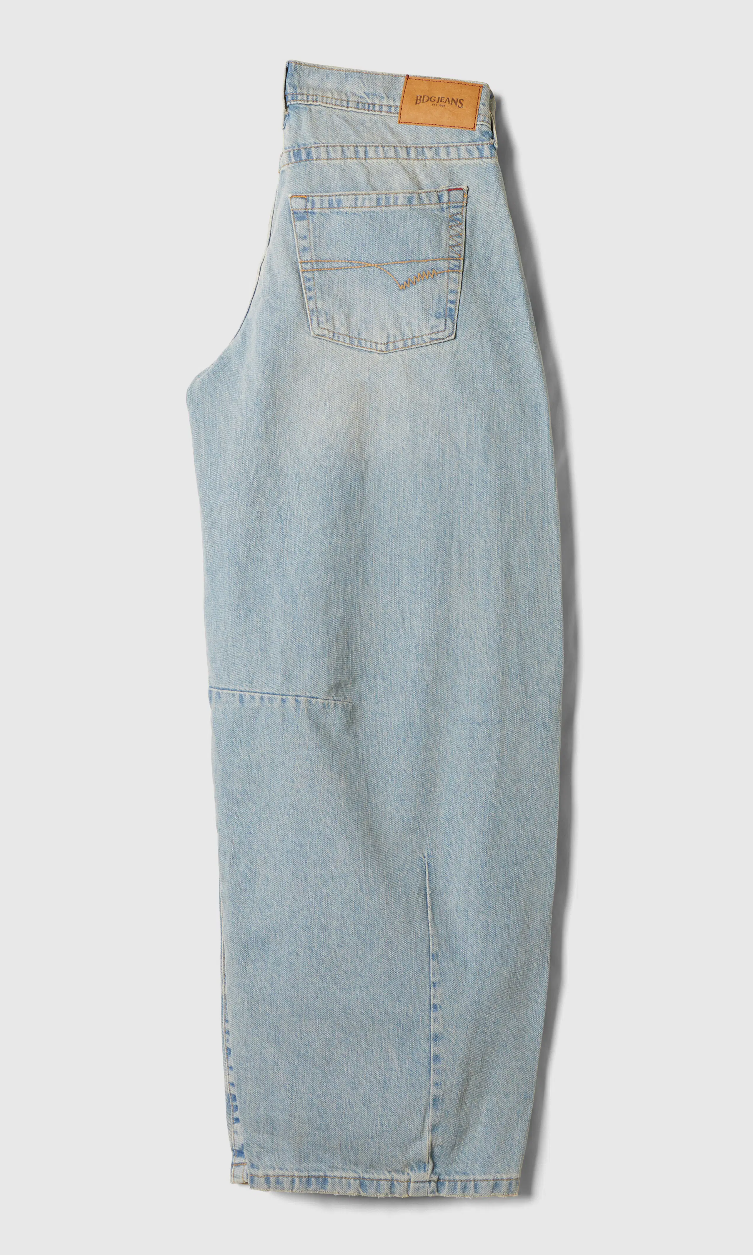 Kayla Cocoon Jeans. Back. Flat.
