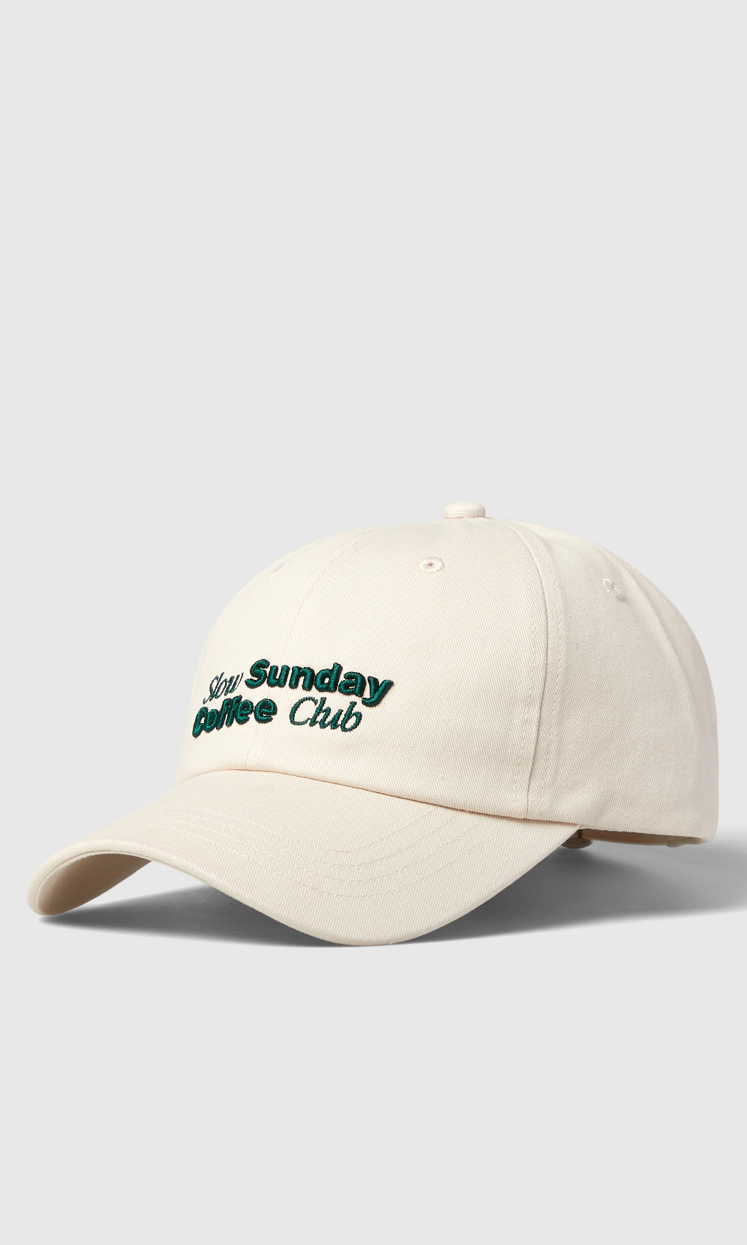 Sunday Caps. Front. Flat.
