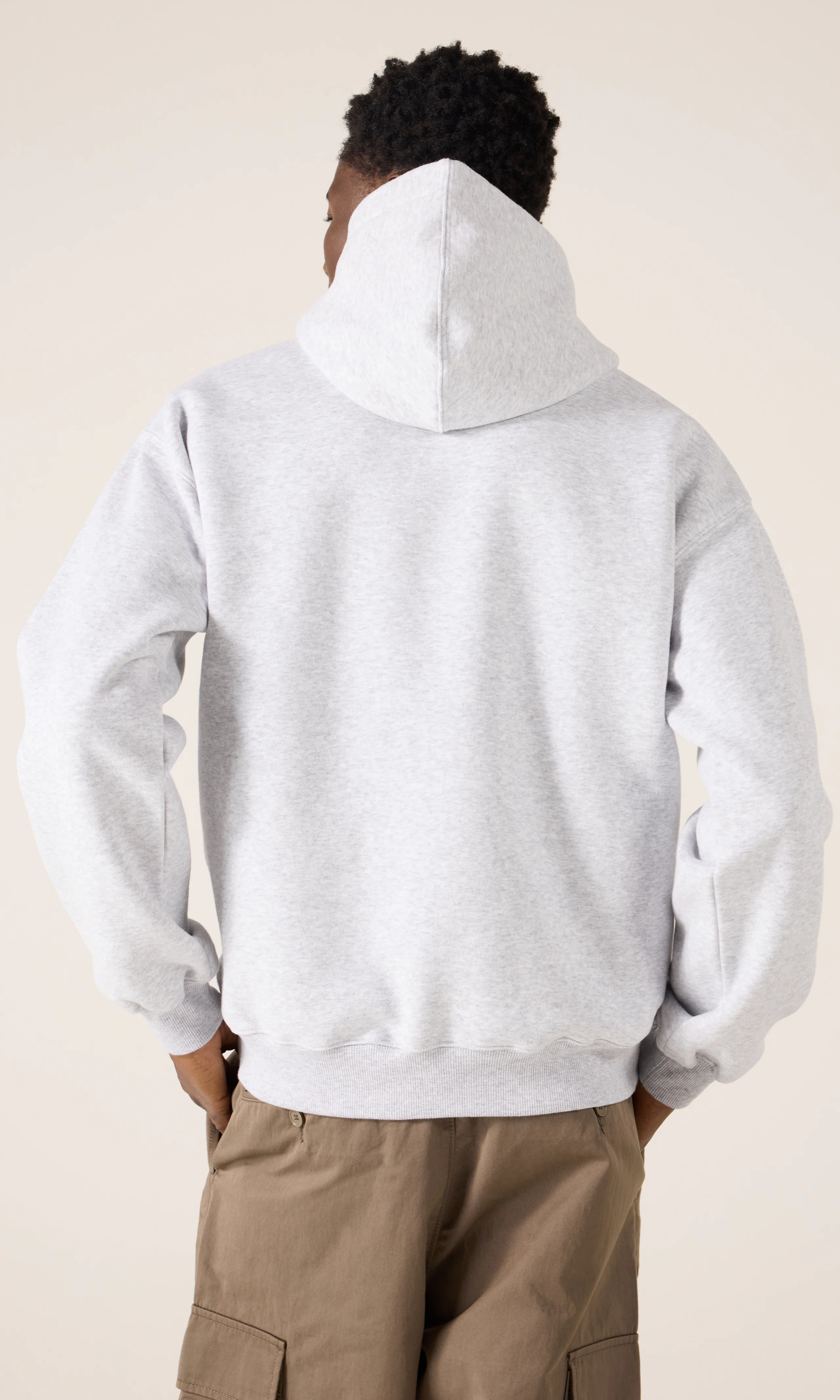 New Hood Hettegenser. Back. Model.