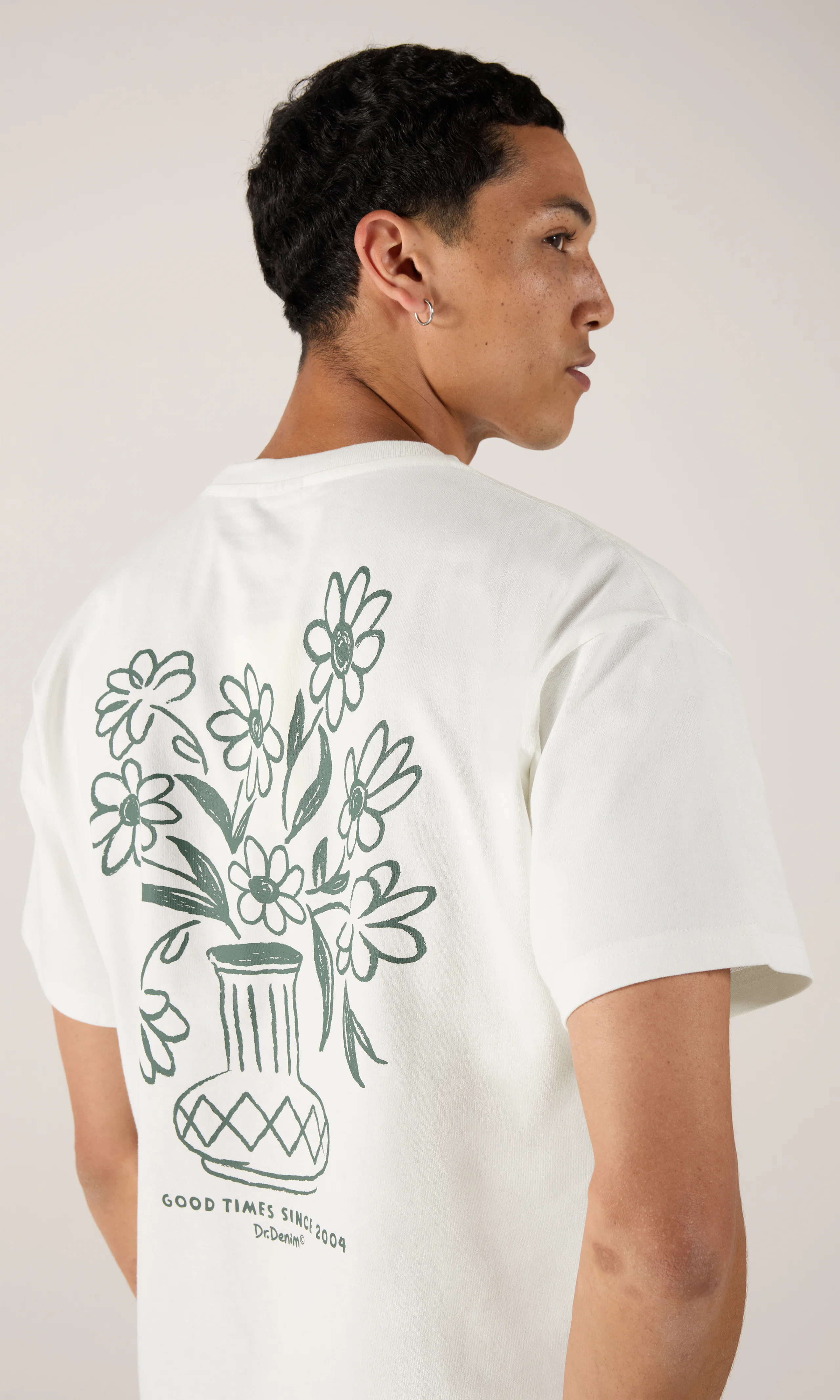 Trooper Tee T-Shirt. Front. Model.
