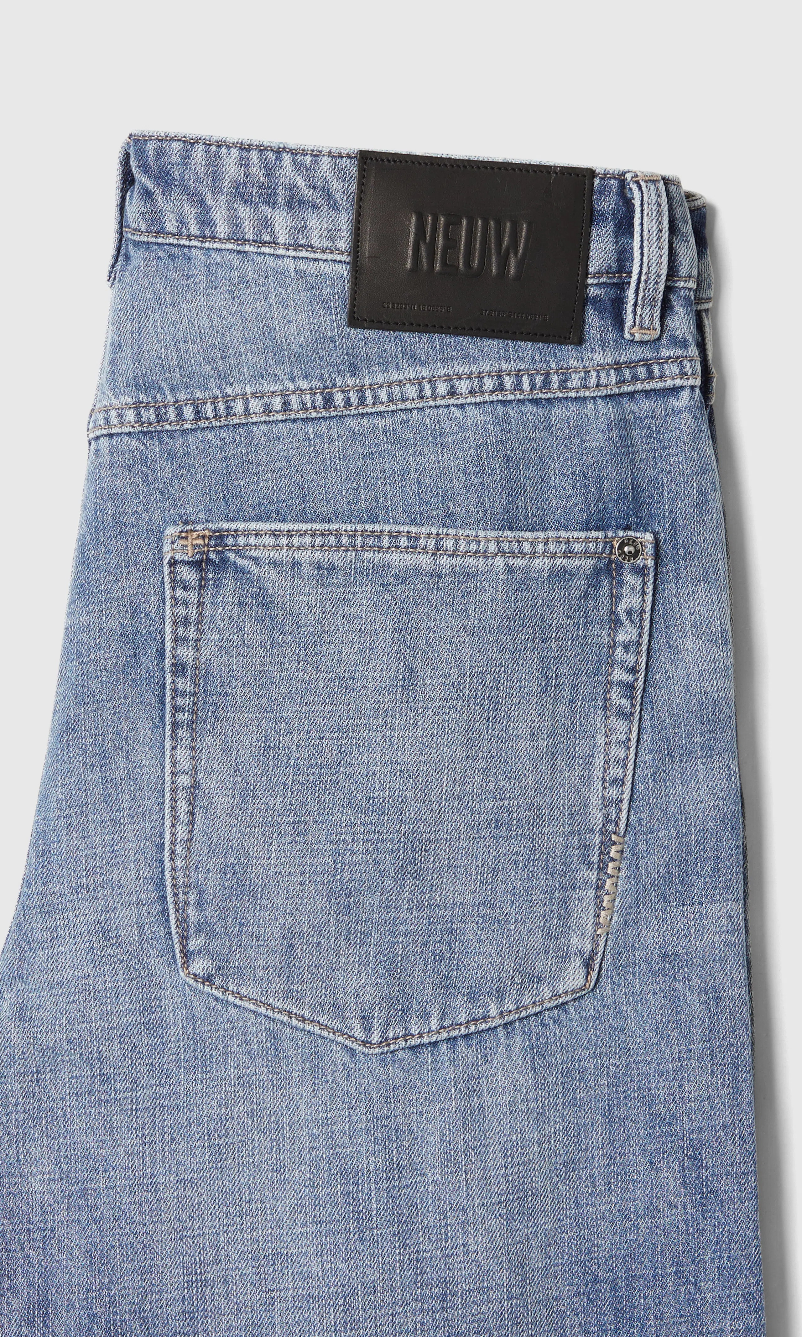 Rebel Straight Jeans. Detail 1. Flat.