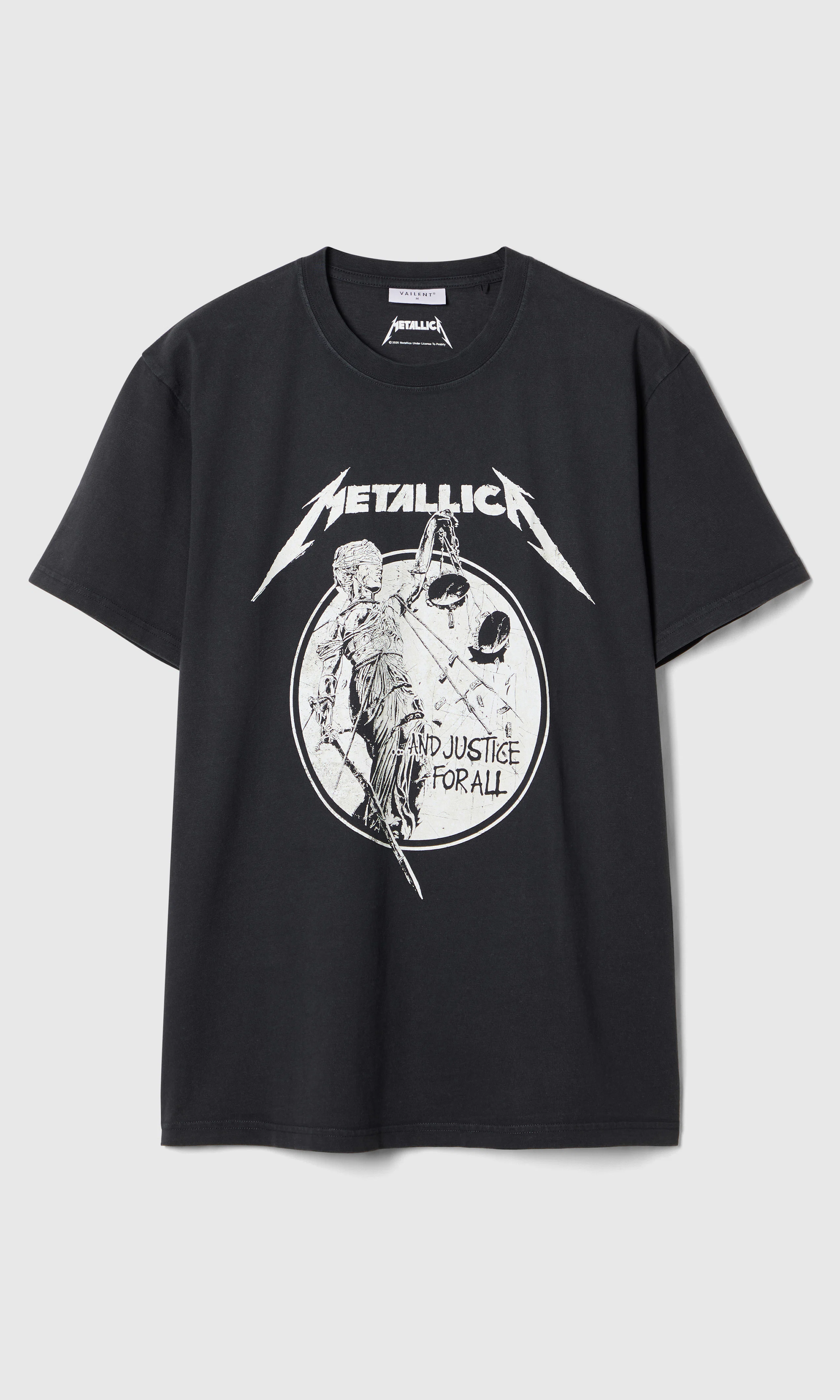 Metallica Justice T-Skjorte. Front. Flat.