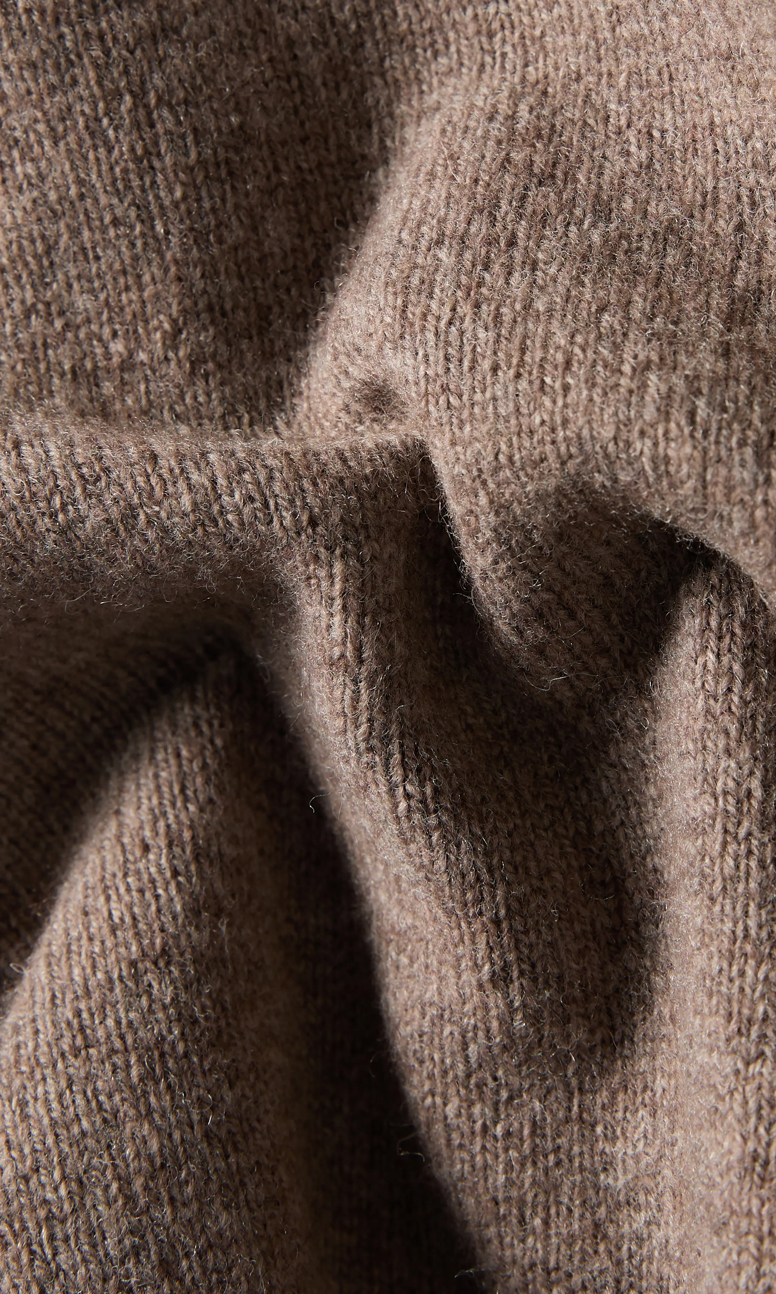 Merino Zip Hettejakke. Detail 2. Flat.