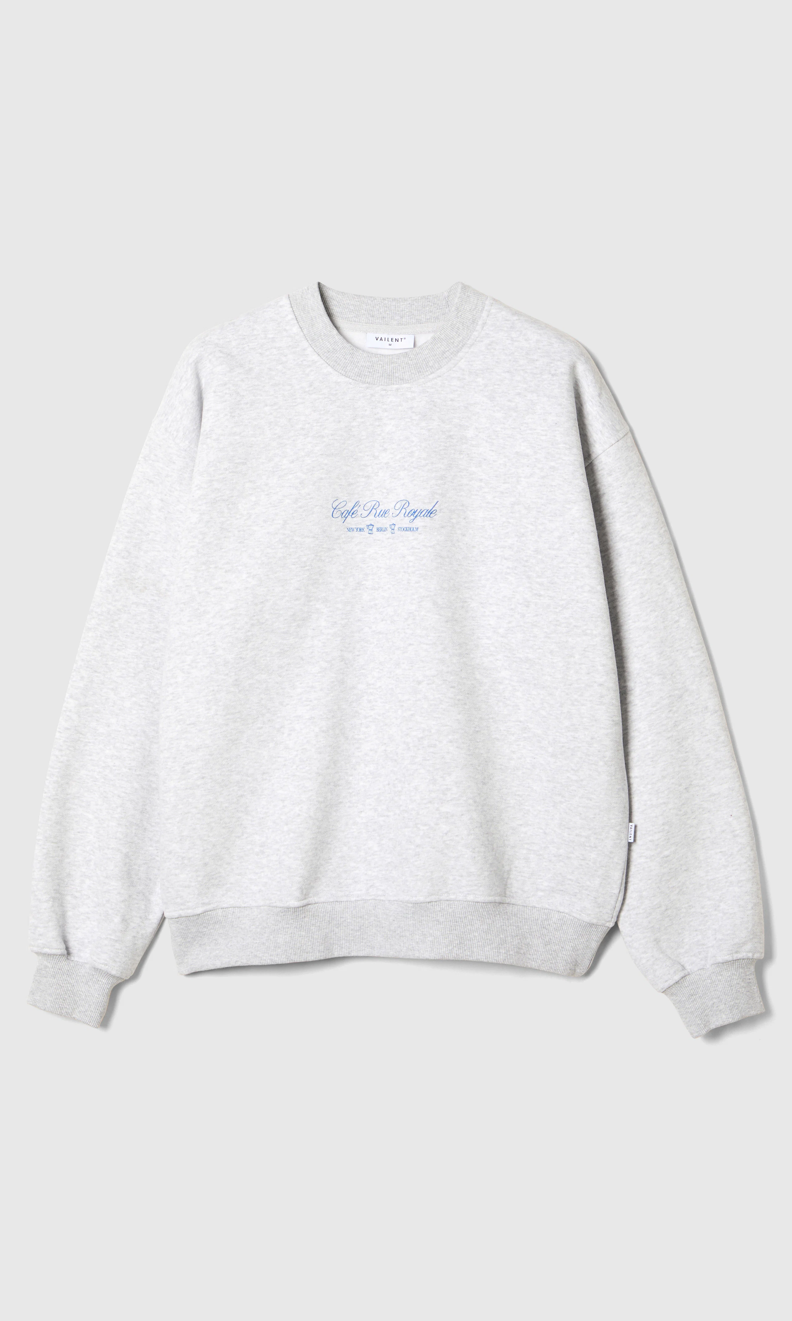 New Crew Print Genser. Front. Flat.