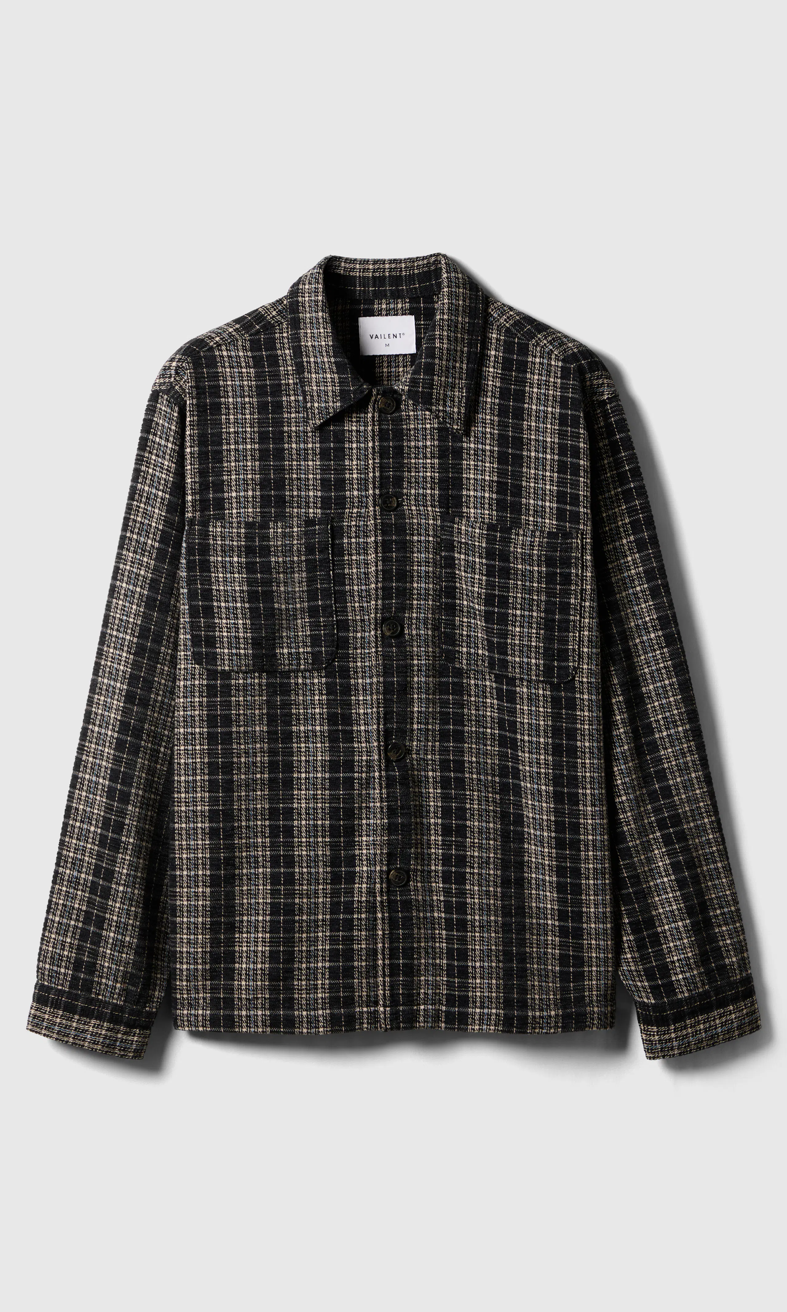 Tex Check Overshirt. Front. Flat.