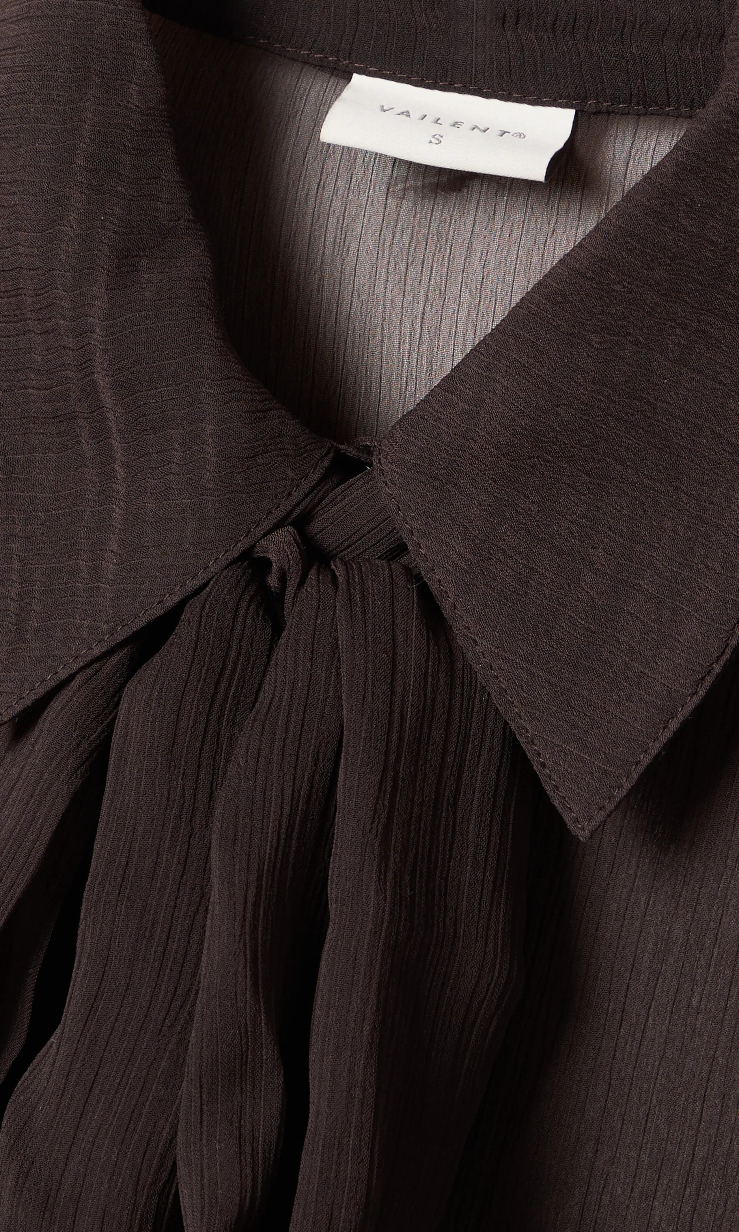 Chiffon Blus. Detail 1. Flat.
