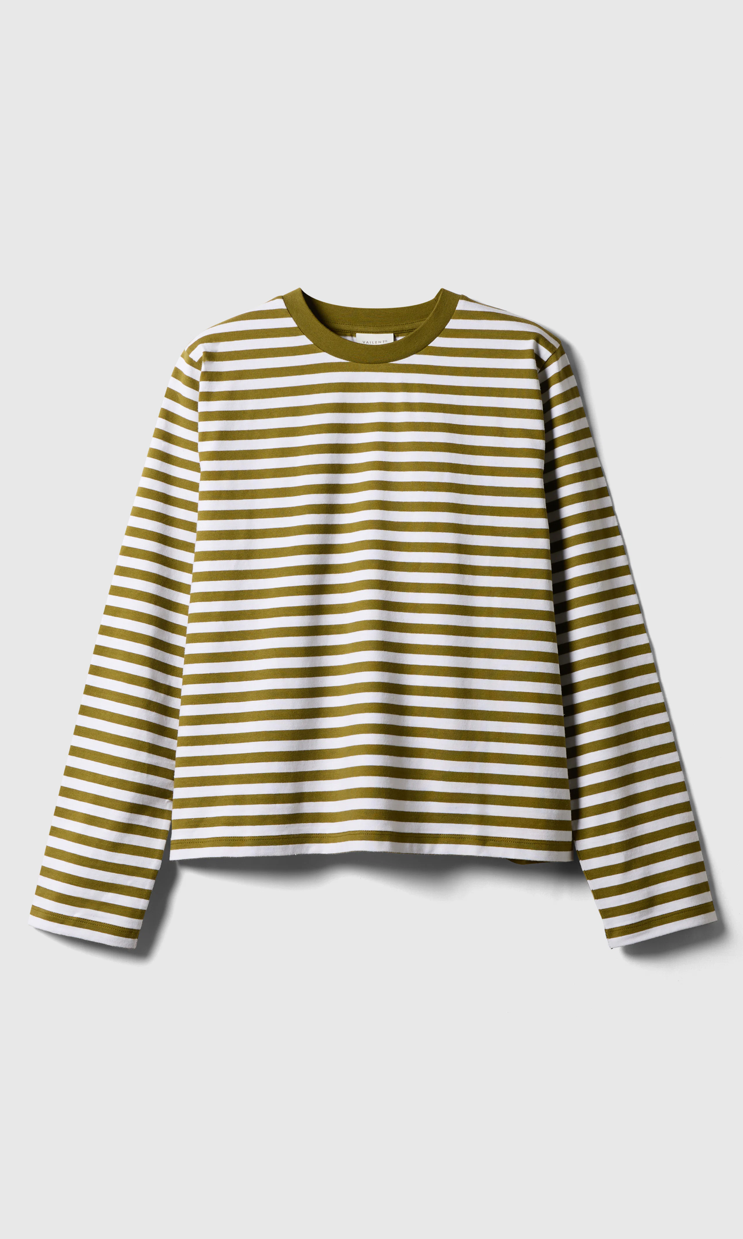 Stripete Long Sleeve. Front. Flat.