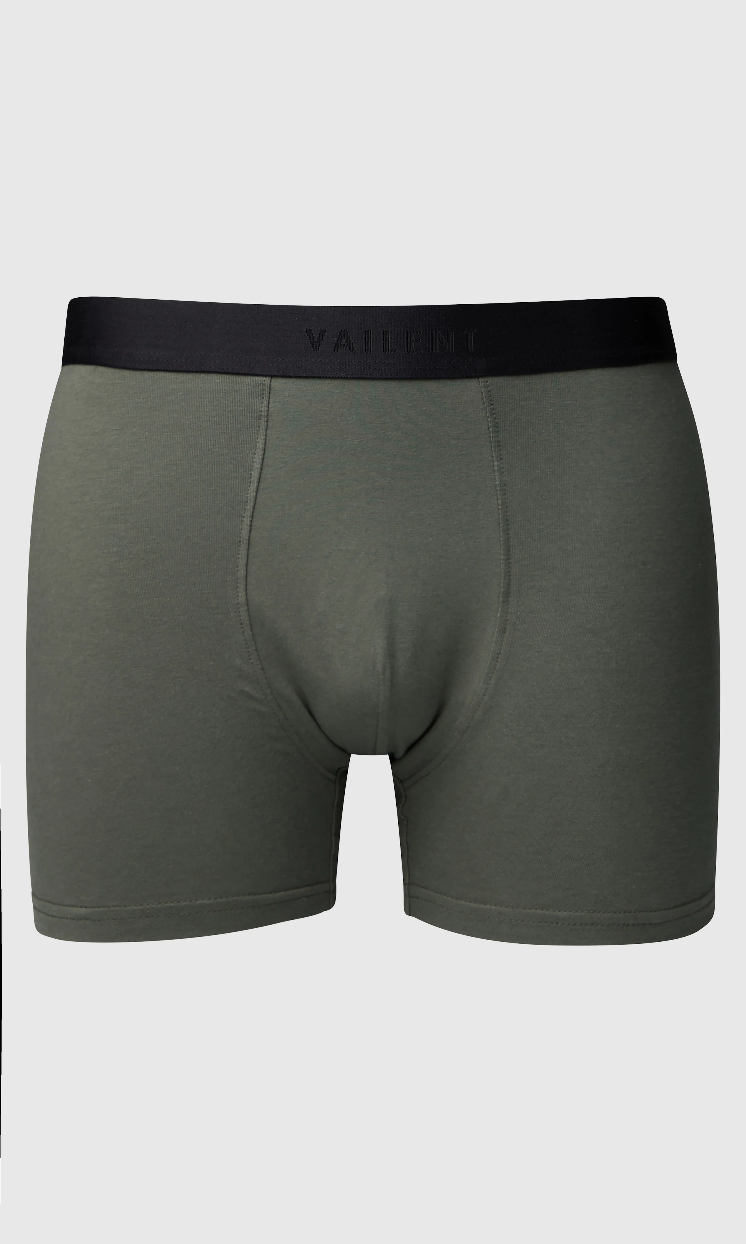 1 Pack Grön Boxershorts. Front. Flat.