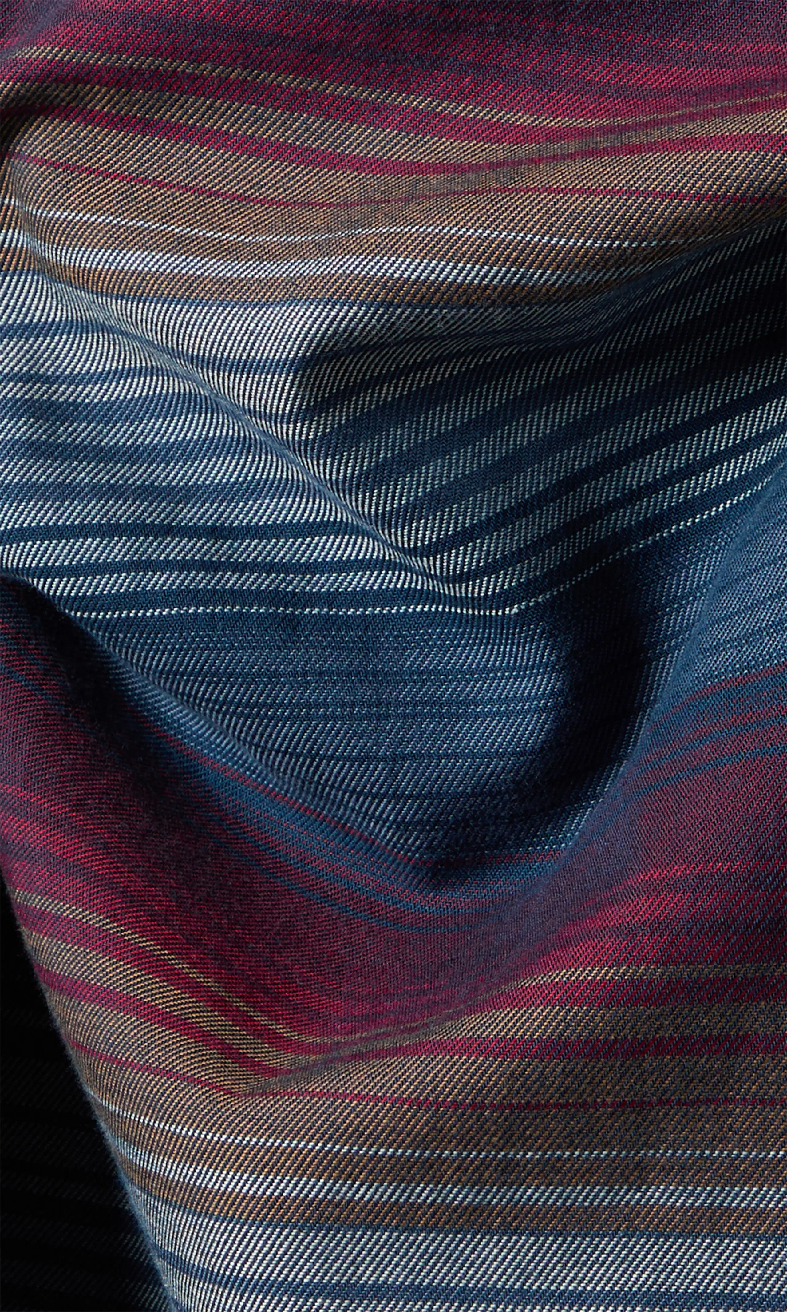 Western Rutig Skjorta. Detail 2. Flat.